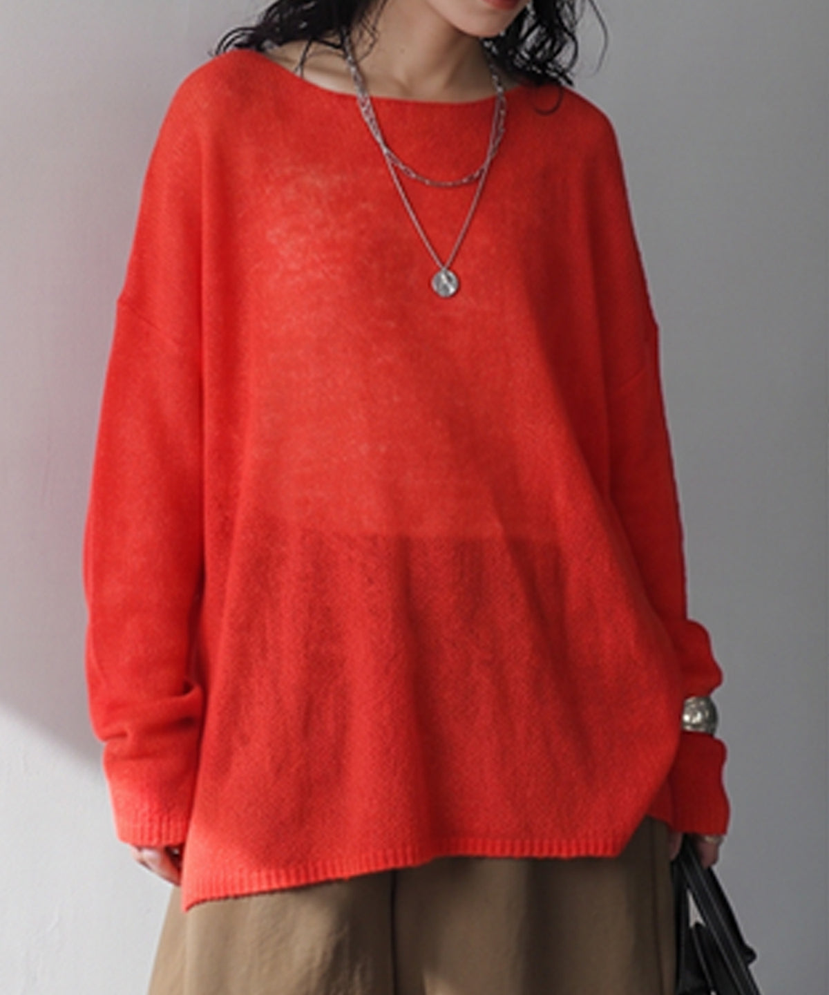 Wool Blend Mohair Knit Ladies