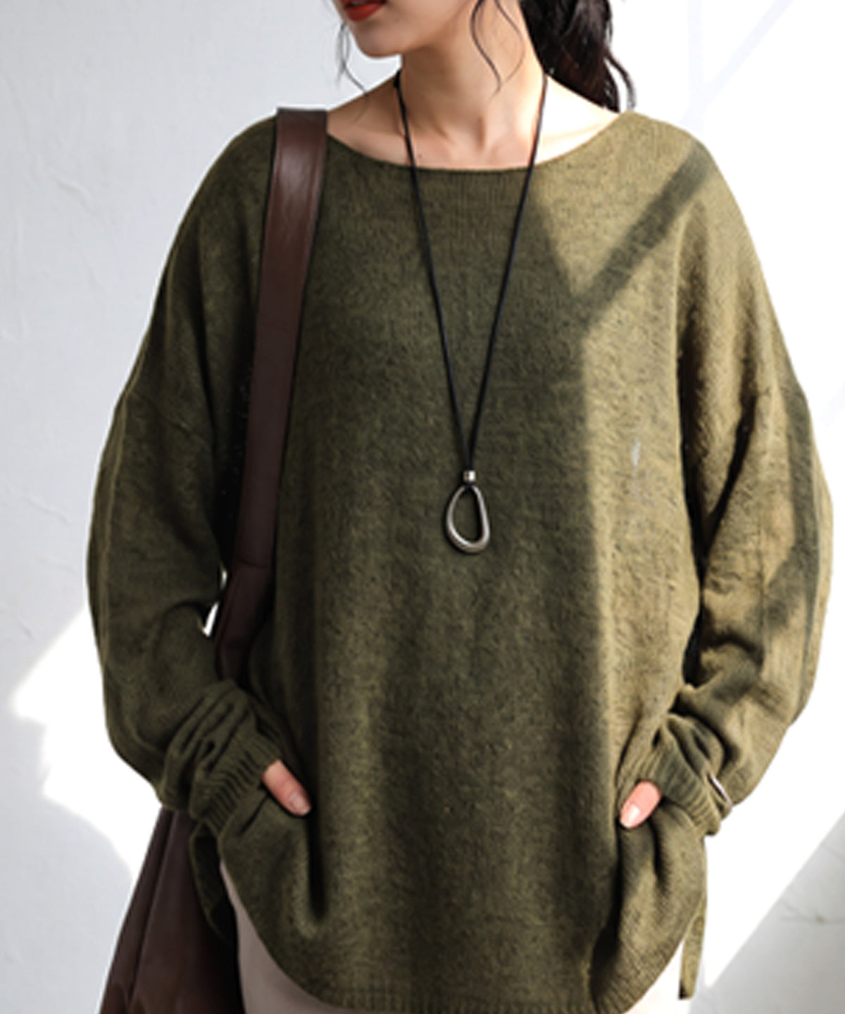 Wool Blend Mohair Knit Ladies