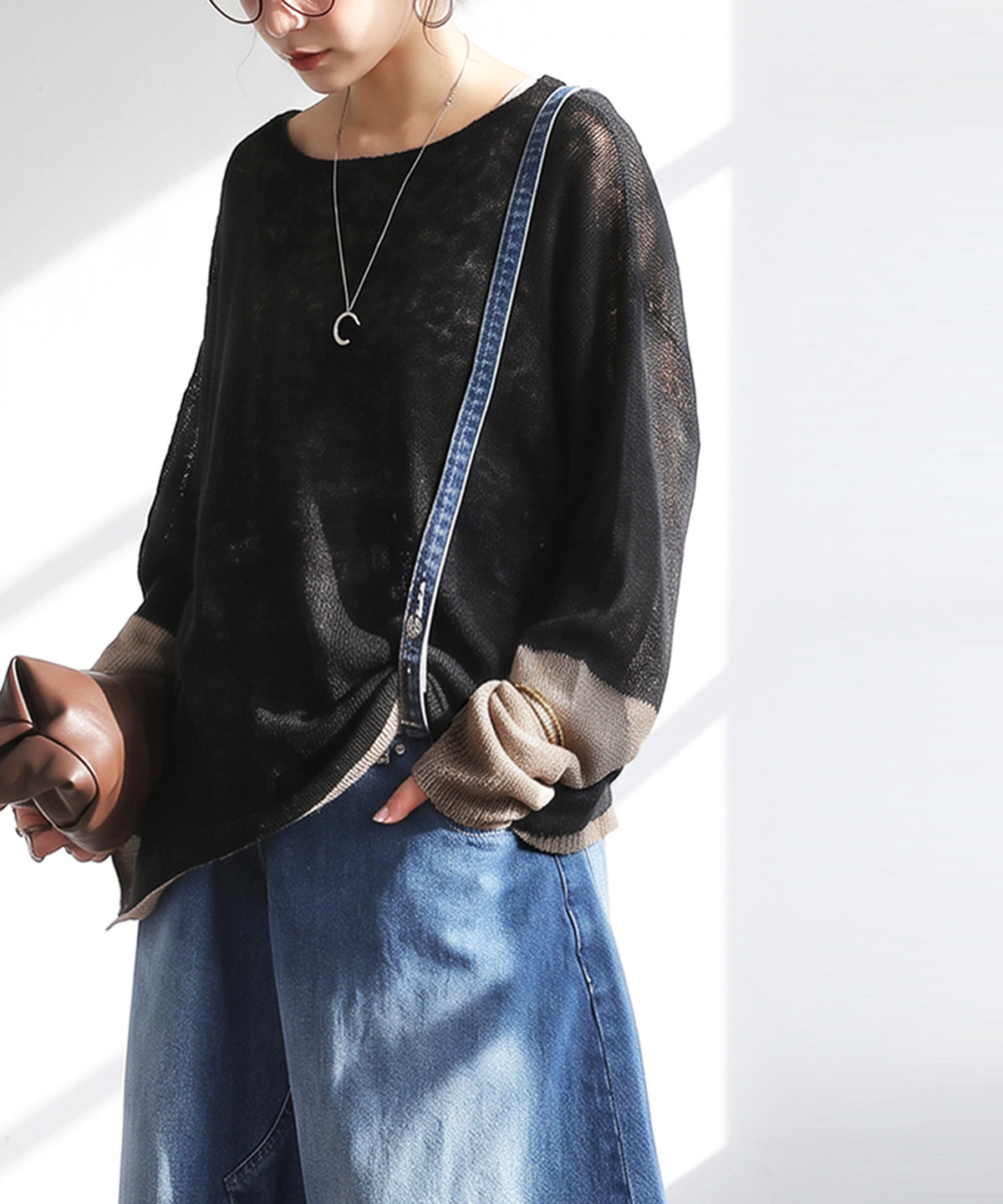 Wool Blend Mohair Knit Ladies