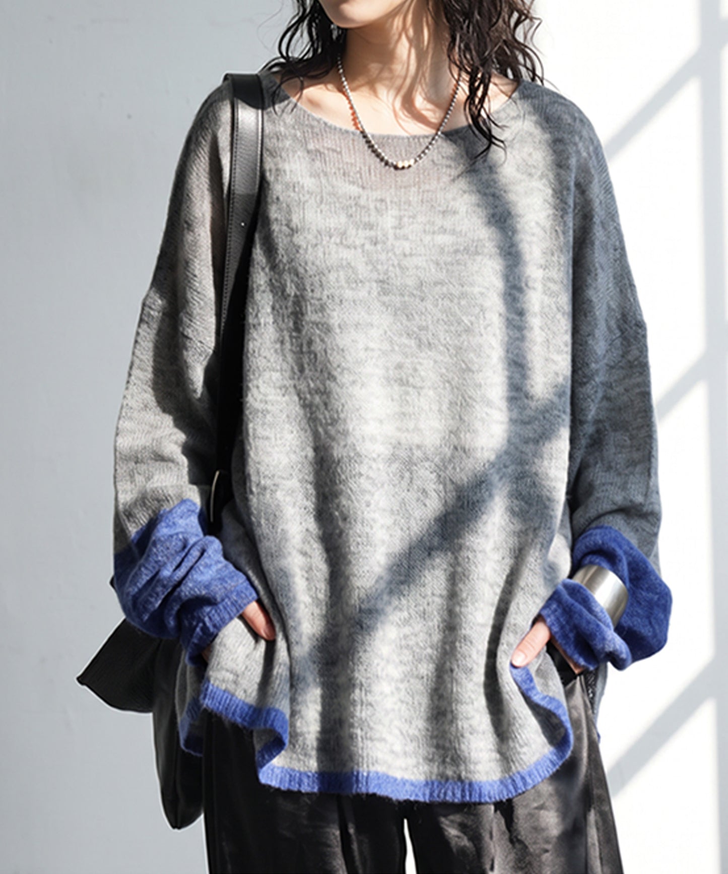 Wool Blend Mohair Knit Ladies