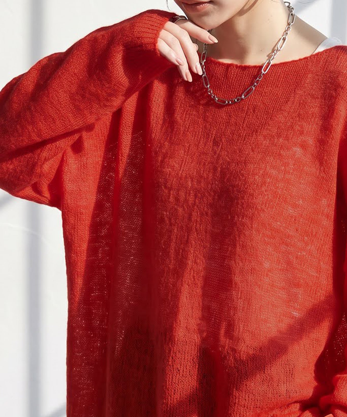 Wool Blend Mohair Knit Ladies