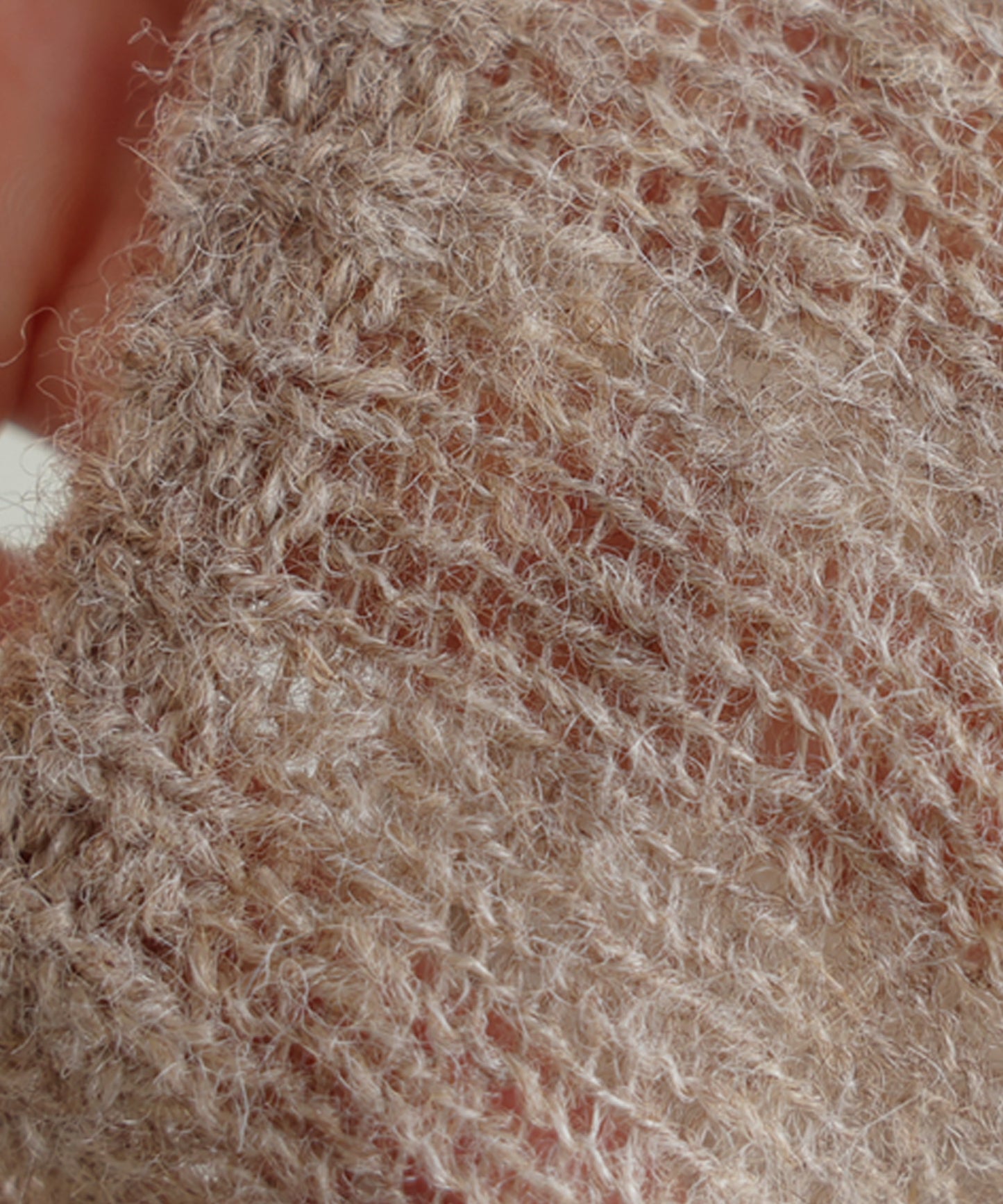 Wool Blend Mohair Knit Ladies
