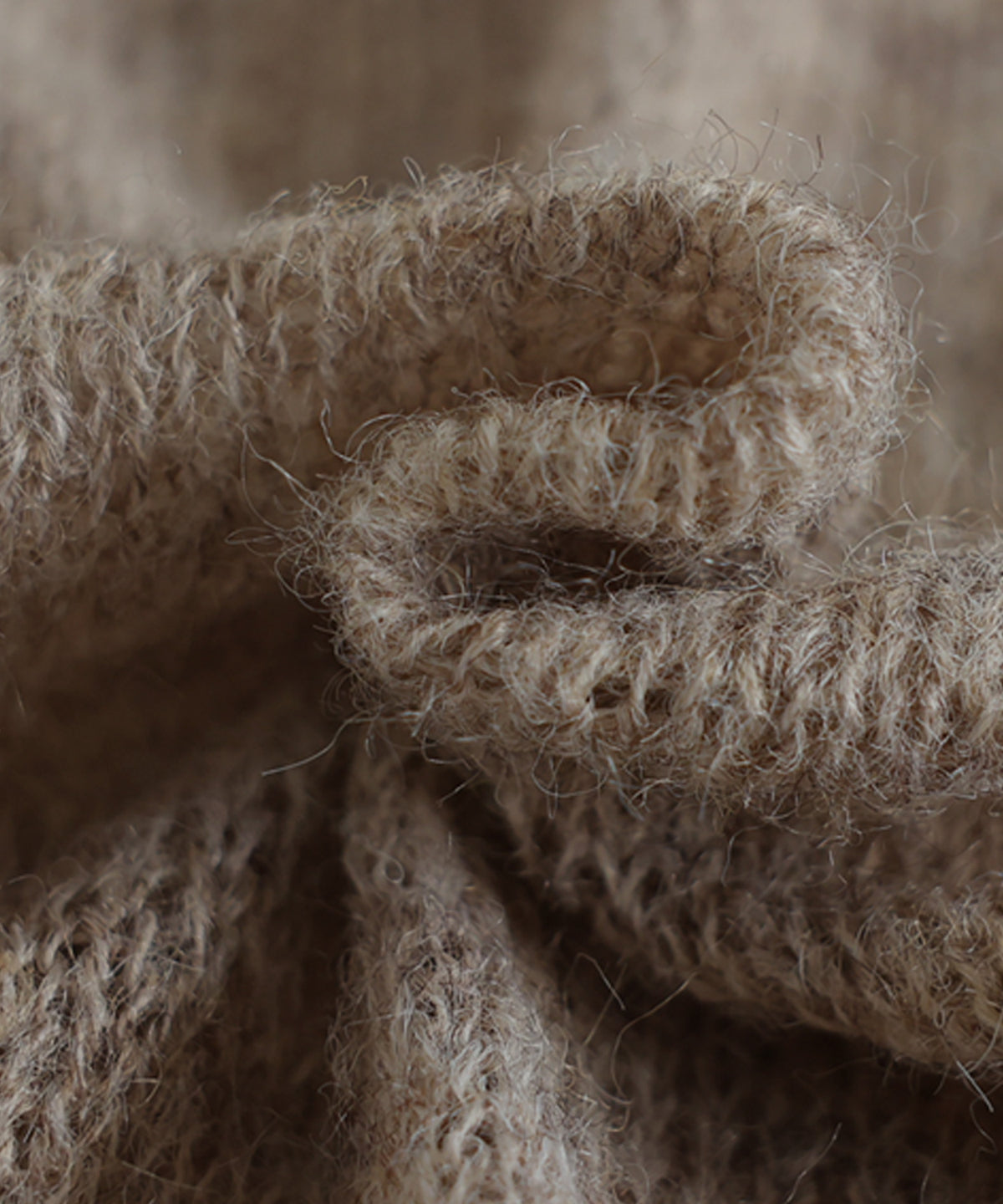 Wool Blend Mohair Knit Ladies
