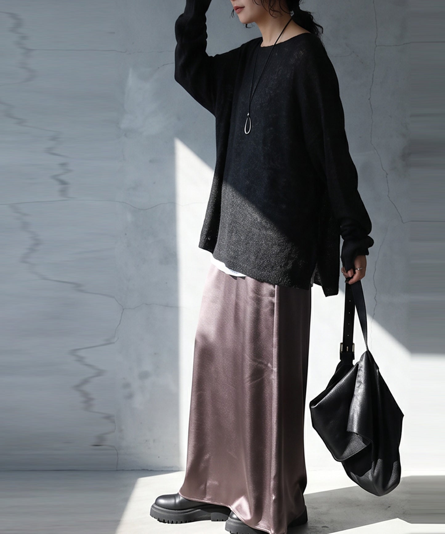 Wool Blend Mohair Knit Ladies
