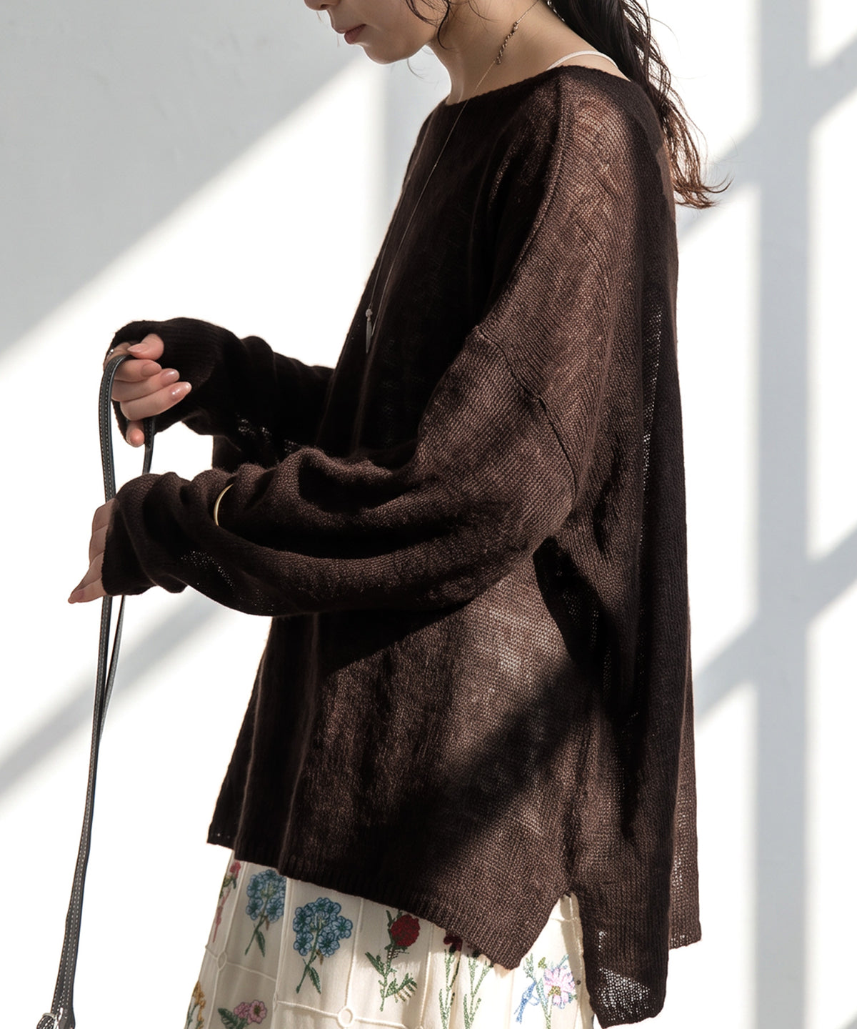 Wool Blend Mohair Knit Ladies