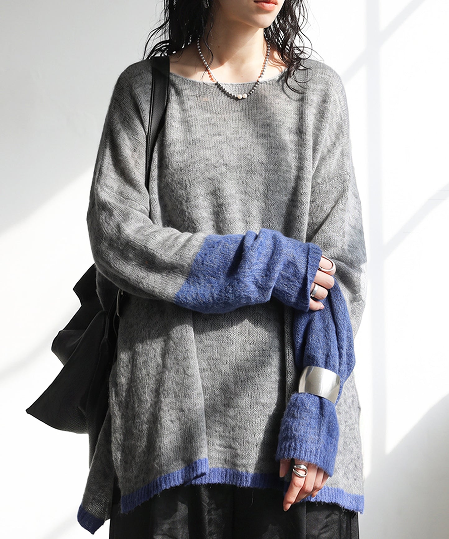 Wool Blend Mohair Knit Ladies