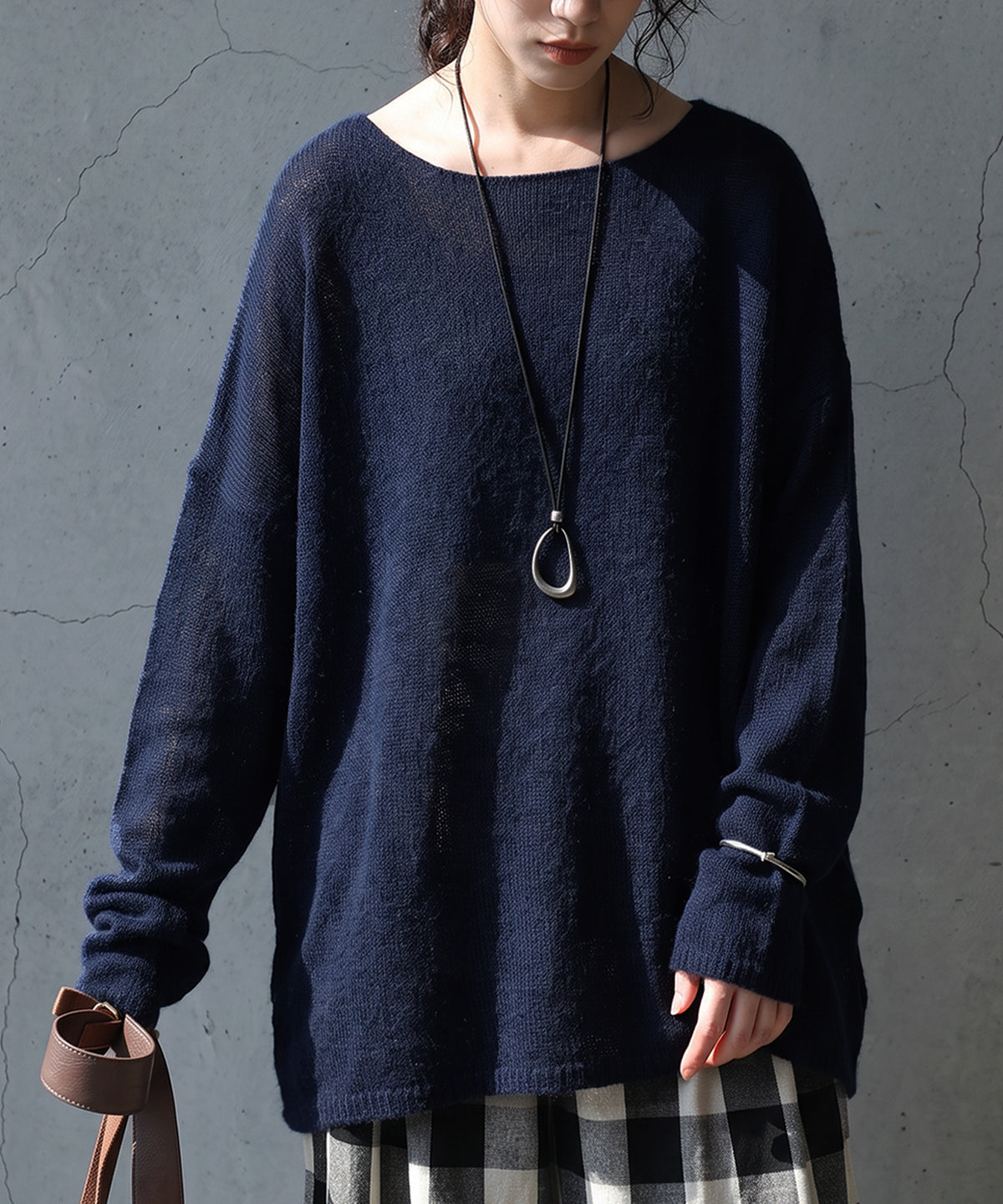 Wool Blend Mohair Knit Ladies