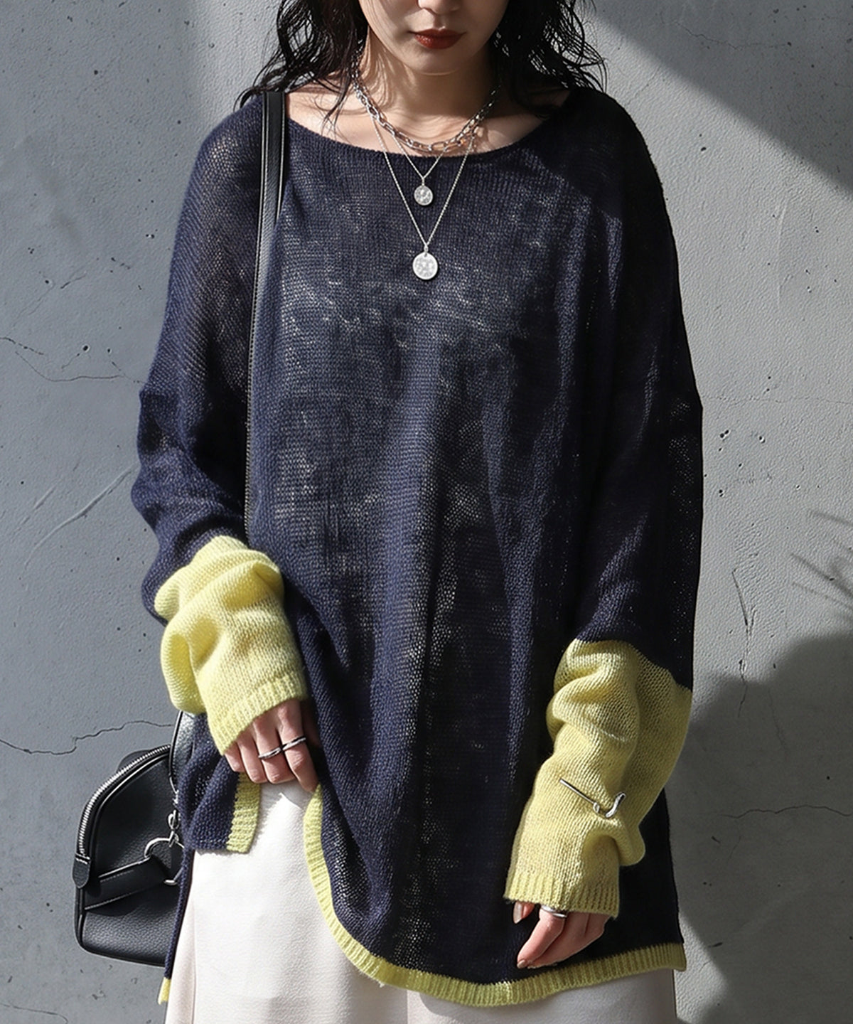 Wool Blend Mohair Knit Ladies