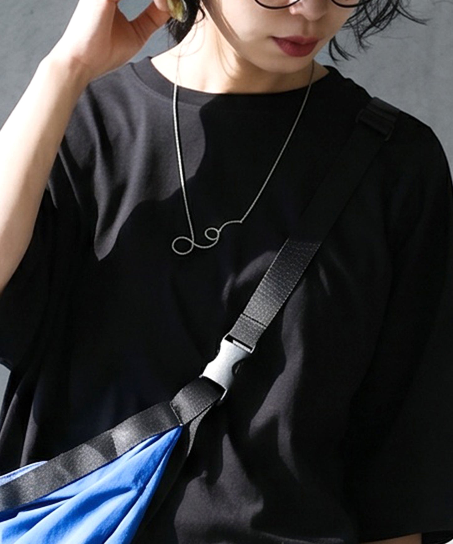 Sweat-Stain Resistant 100% Cotton Crew Neck Long Dress Ladies