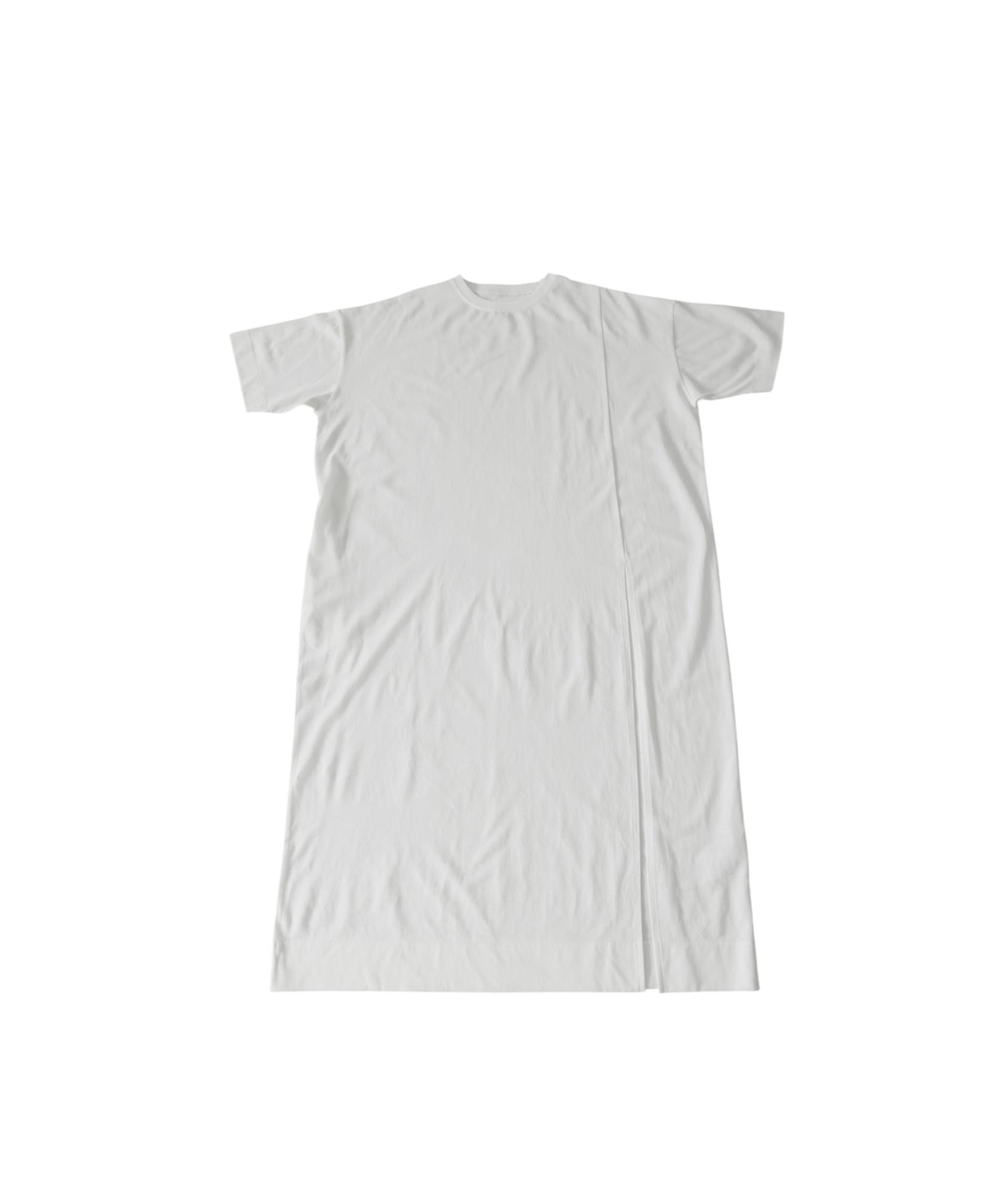 Sweat-Stain Resistant 100% Cotton Crew Neck Long Dress Ladies