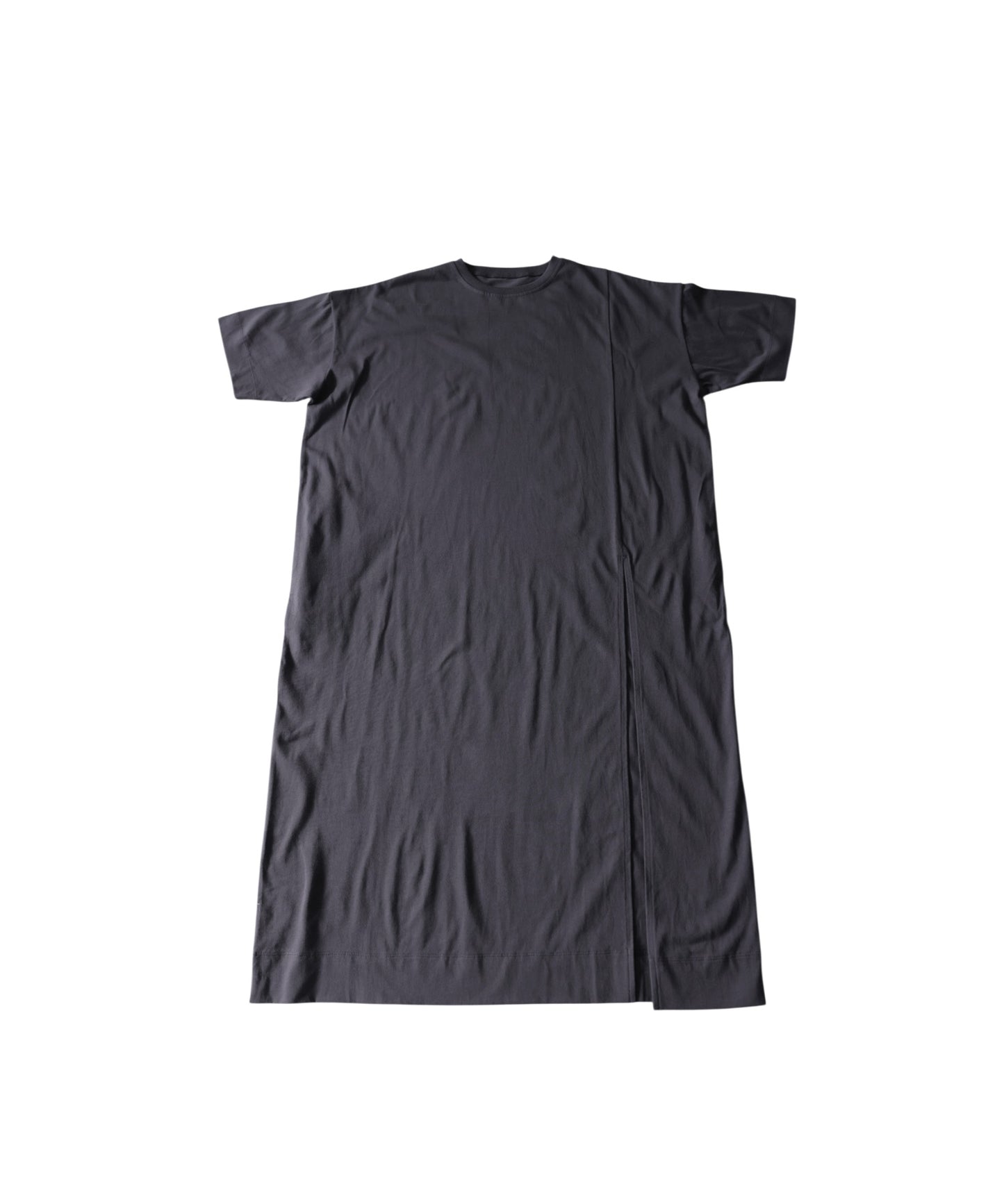 Sweat-Stain Resistant 100% Cotton Crew Neck Long Dress Ladies