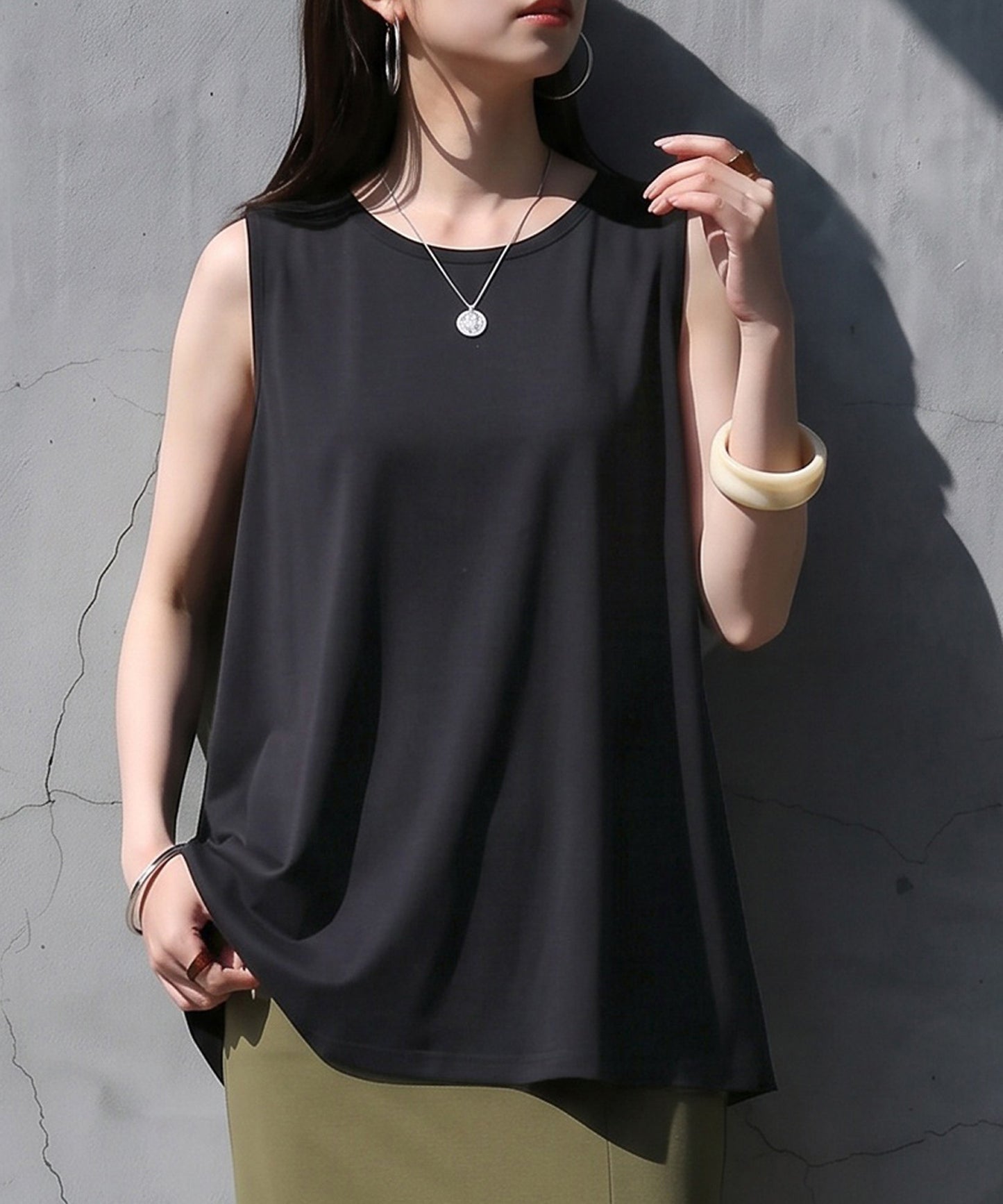 Sweat-Stain Resistant, 100% Cotton, Boat Neck/V-Neck Tank Top Ladies