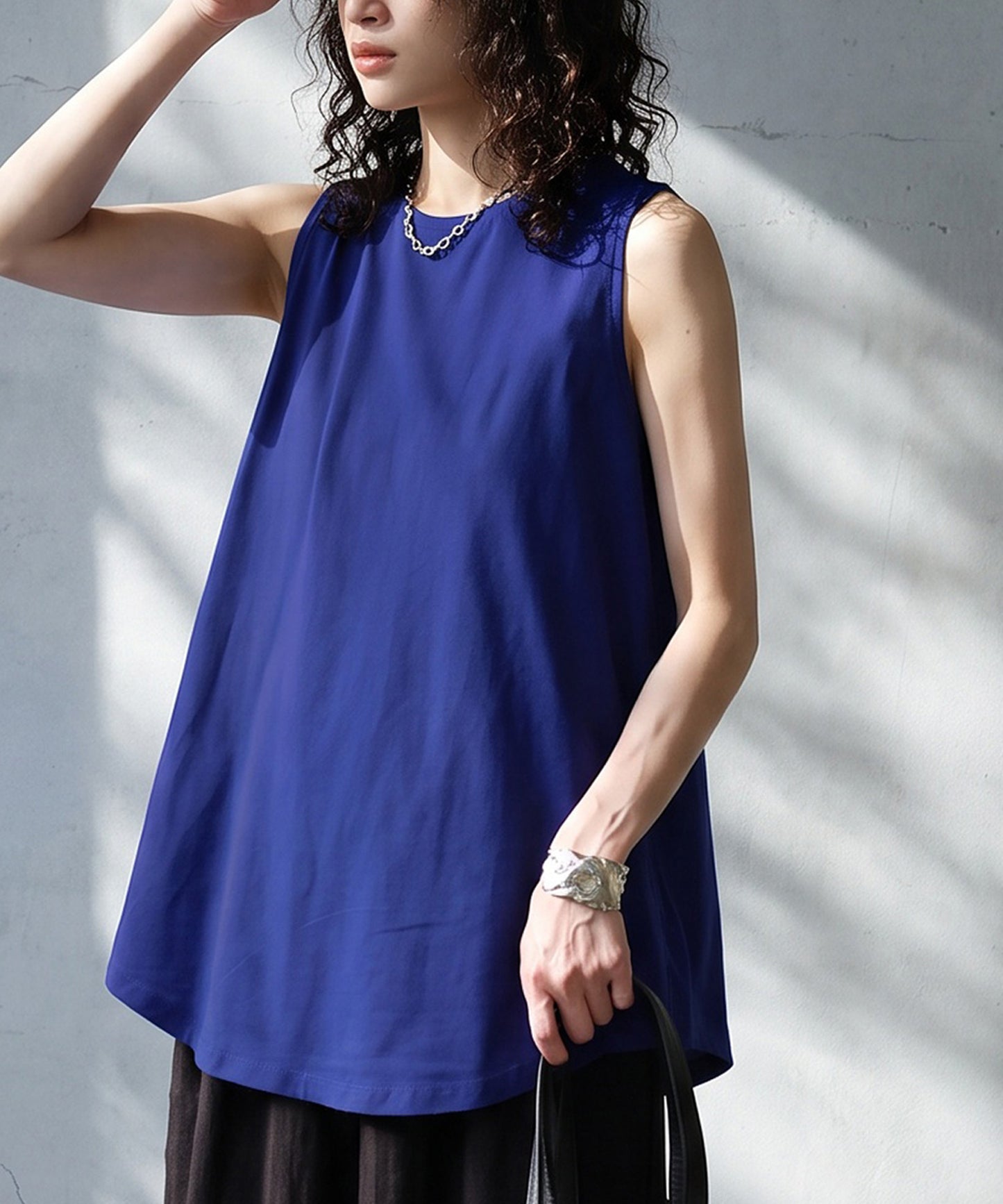 Sweat-Stain Resistant, 100% Cotton, Boat Neck/V-Neck Tank Top Ladies