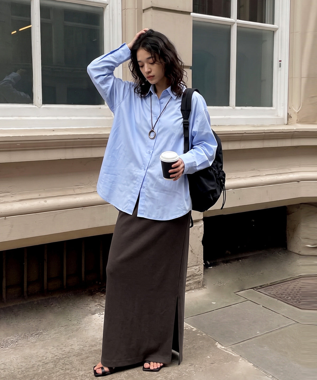 Stretch Long Skirt Ladies