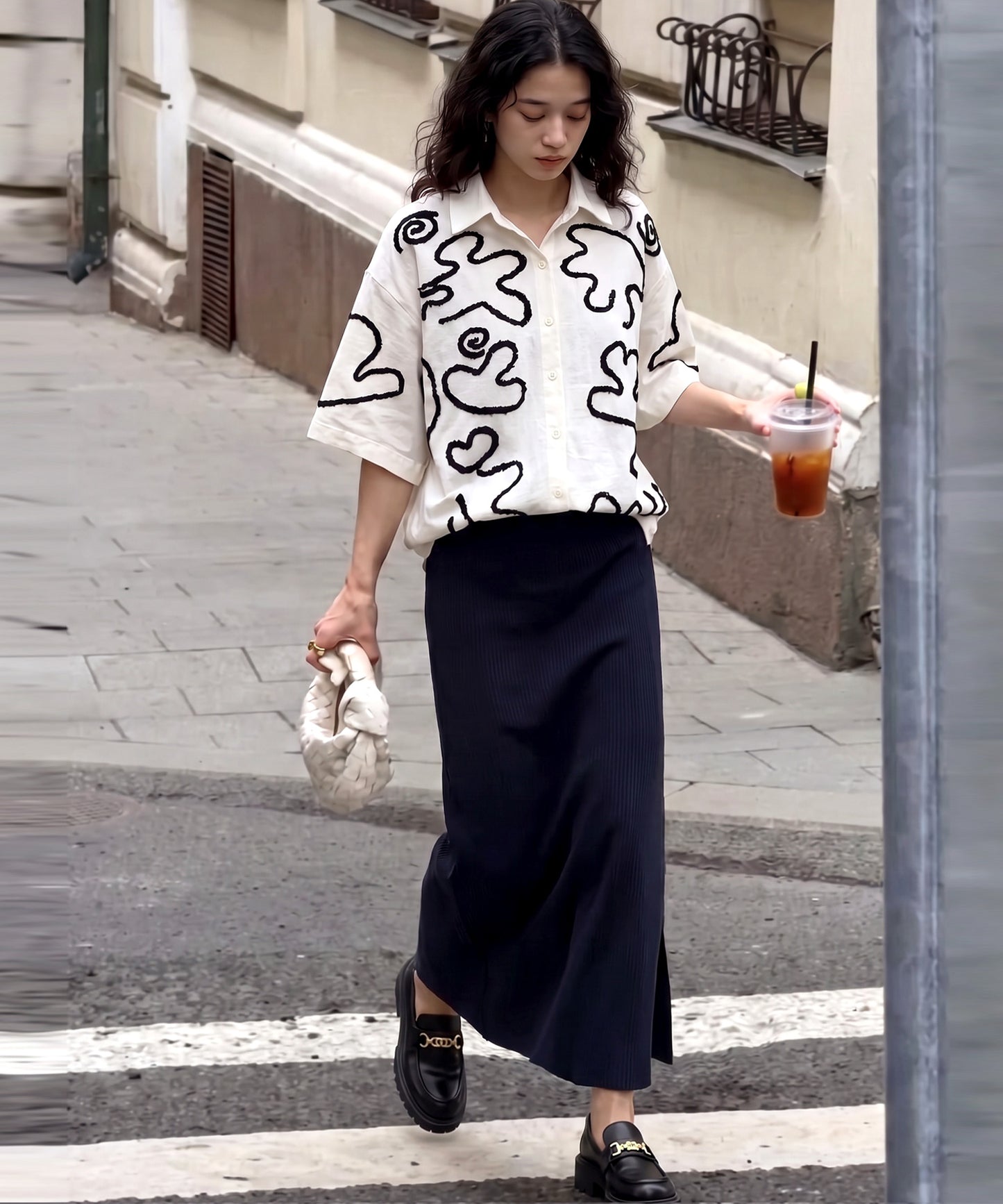 Stretch Long Skirt Ladies