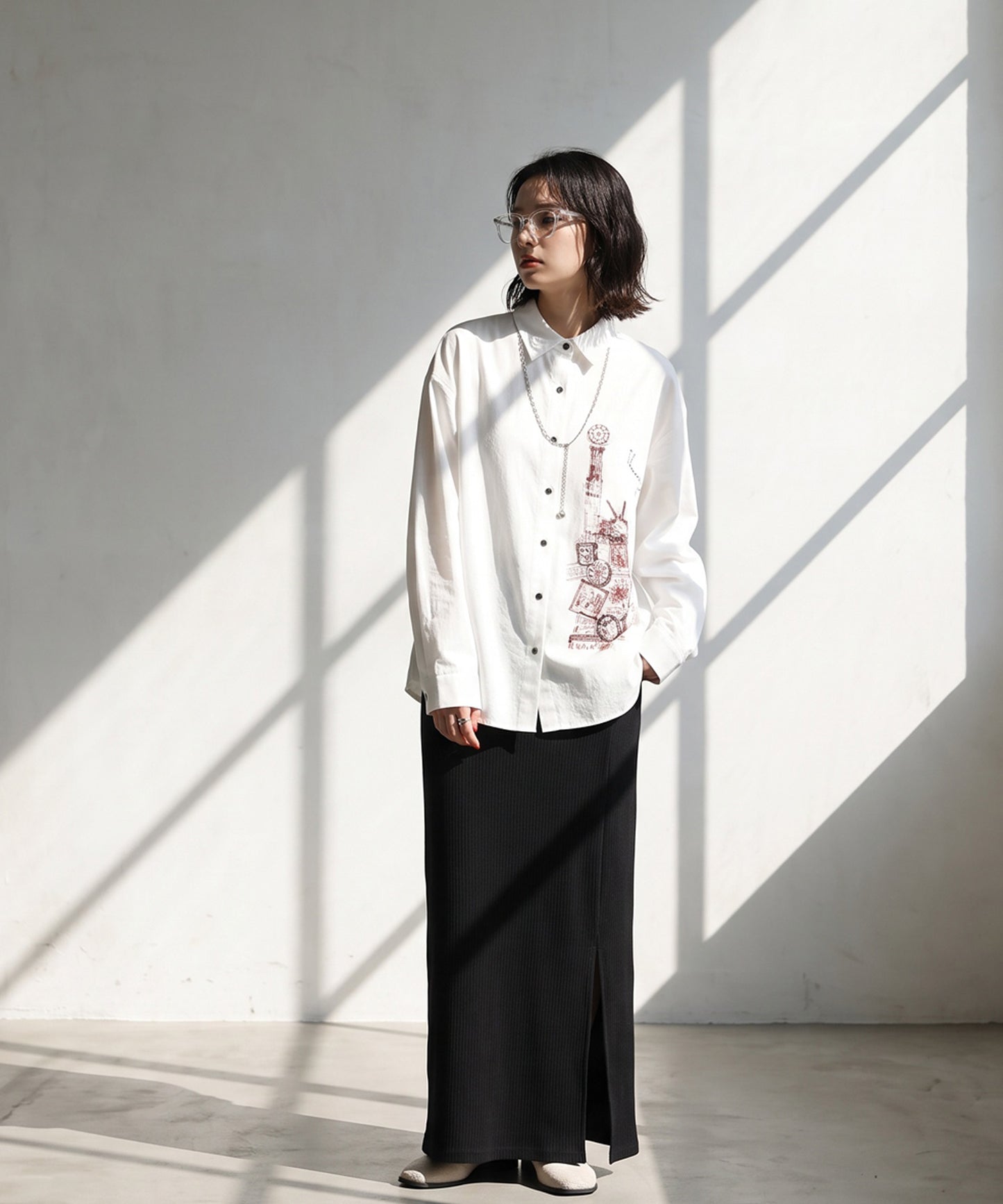 Stretch Long Skirt Ladies