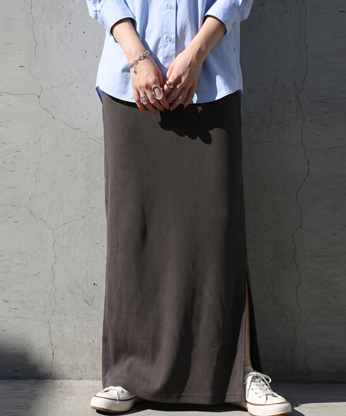 Stretch Long Skirt Ladies