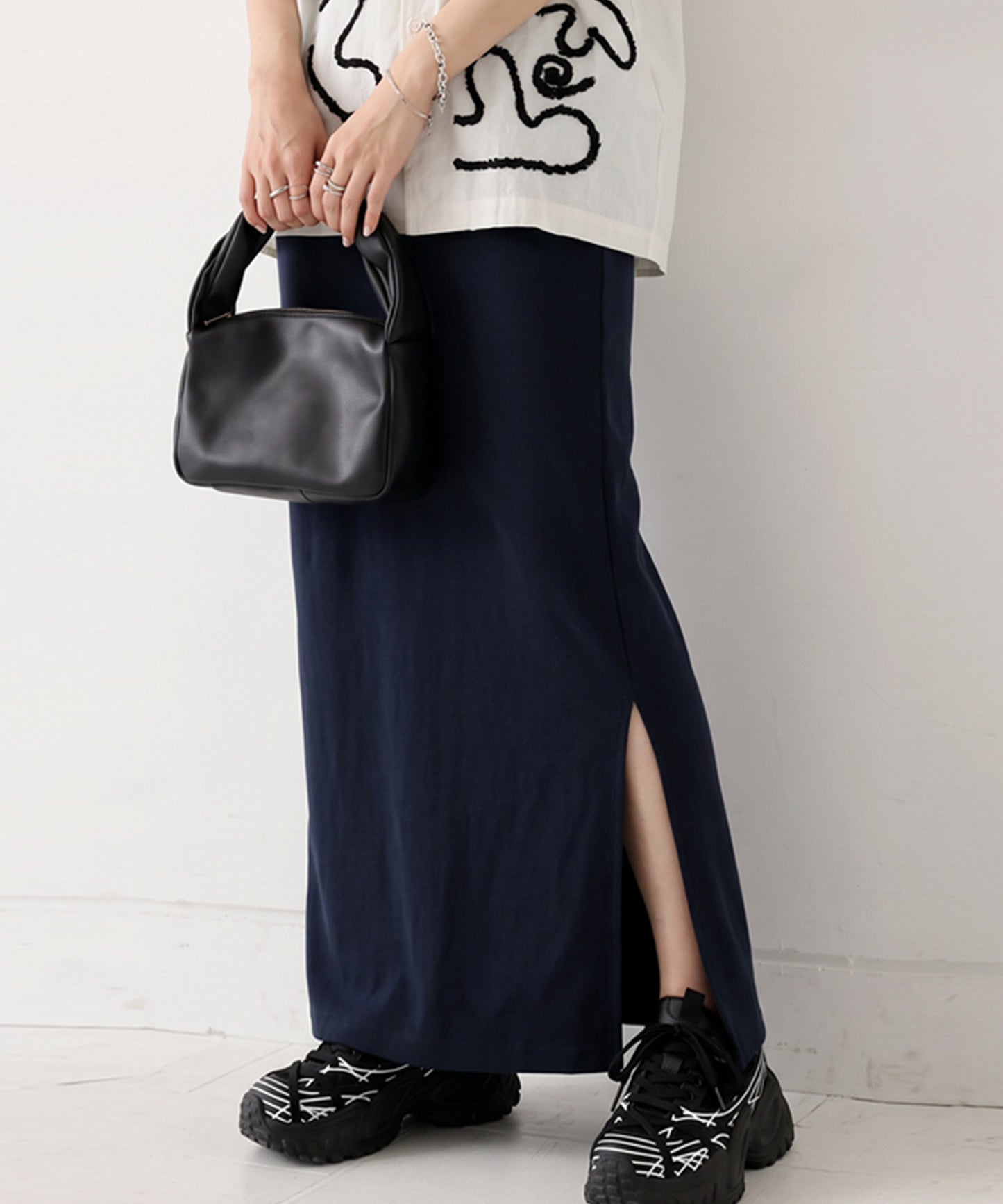 Stretch Long Skirt Ladies