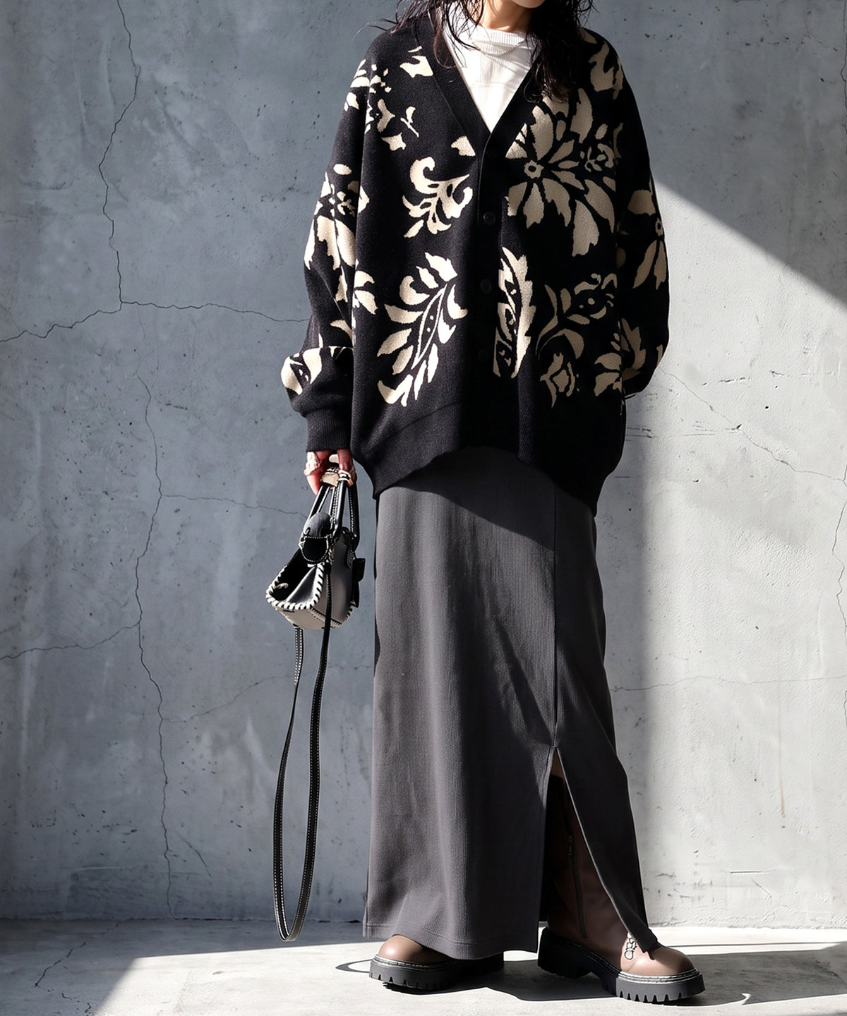 Stretch Long Skirt Ladies