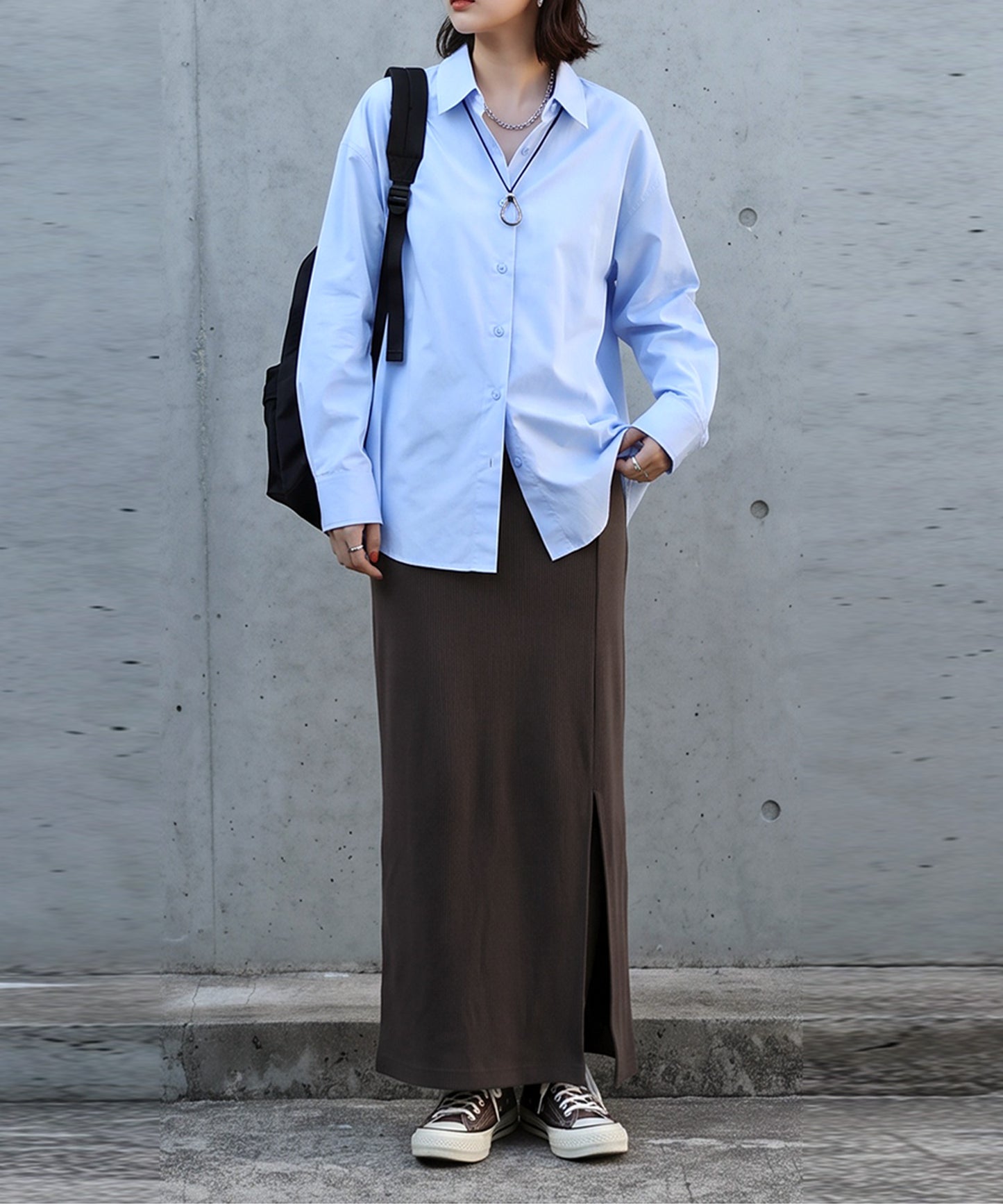 Stretch Long Skirt Ladies