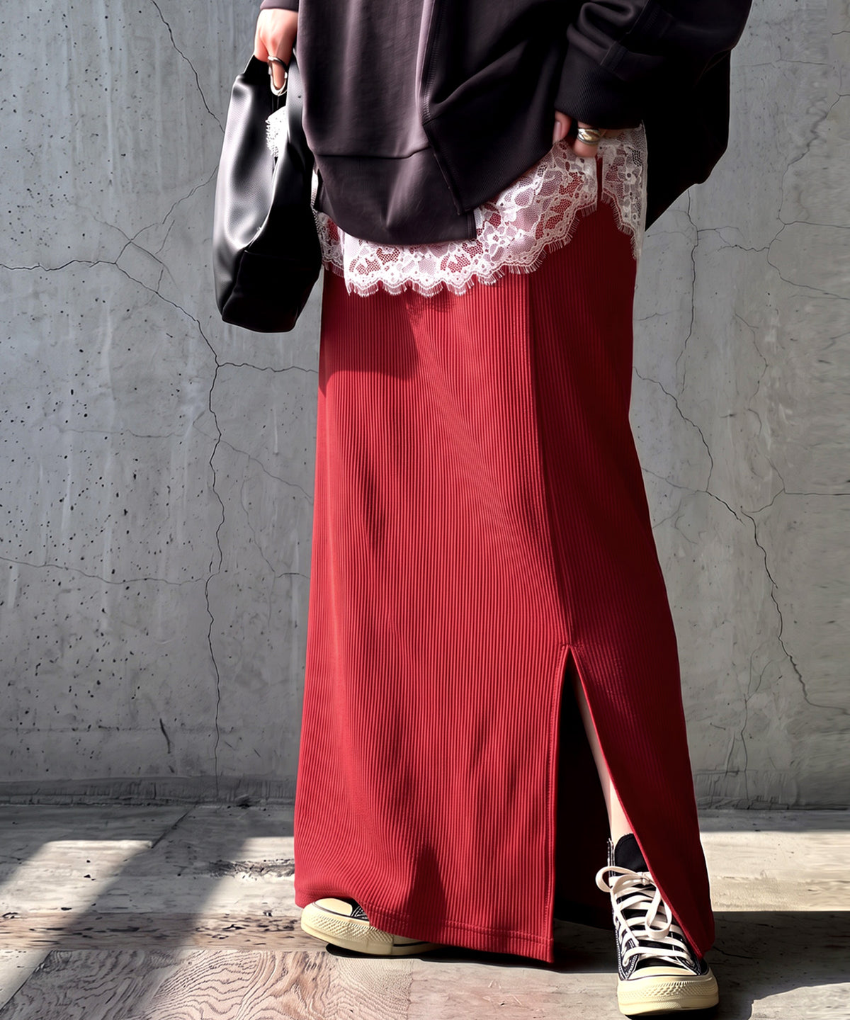 Stretch Long Skirt Ladies