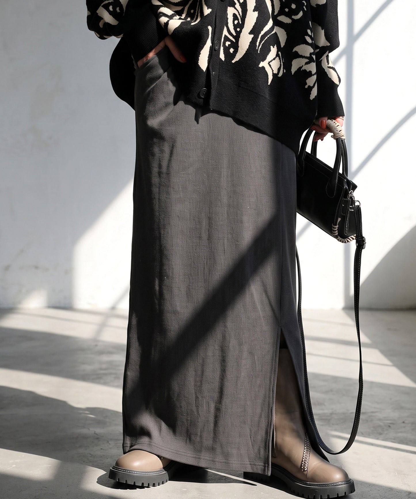 Stretch Long Skirt Ladies