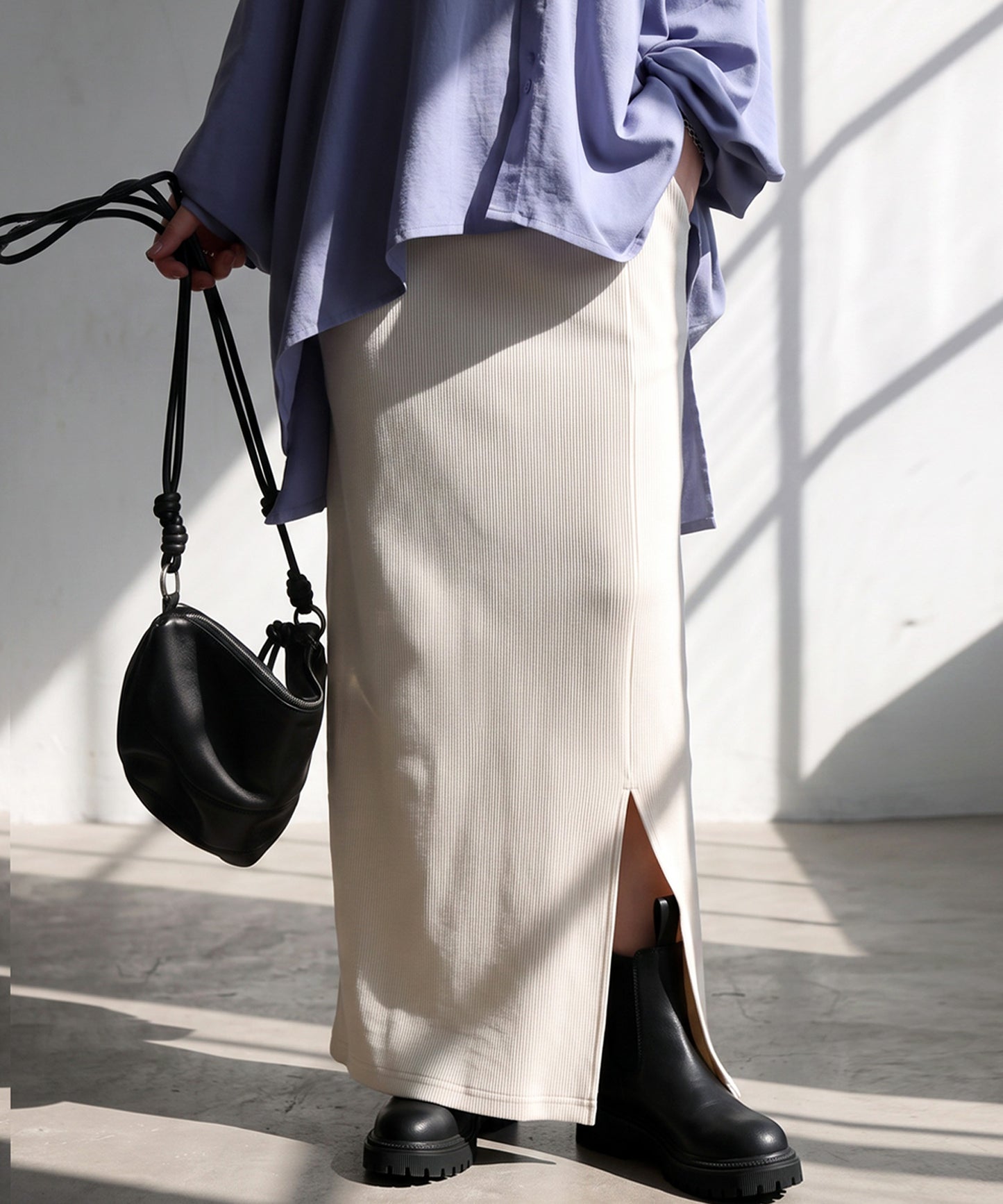 Stretch Long Skirt Ladies