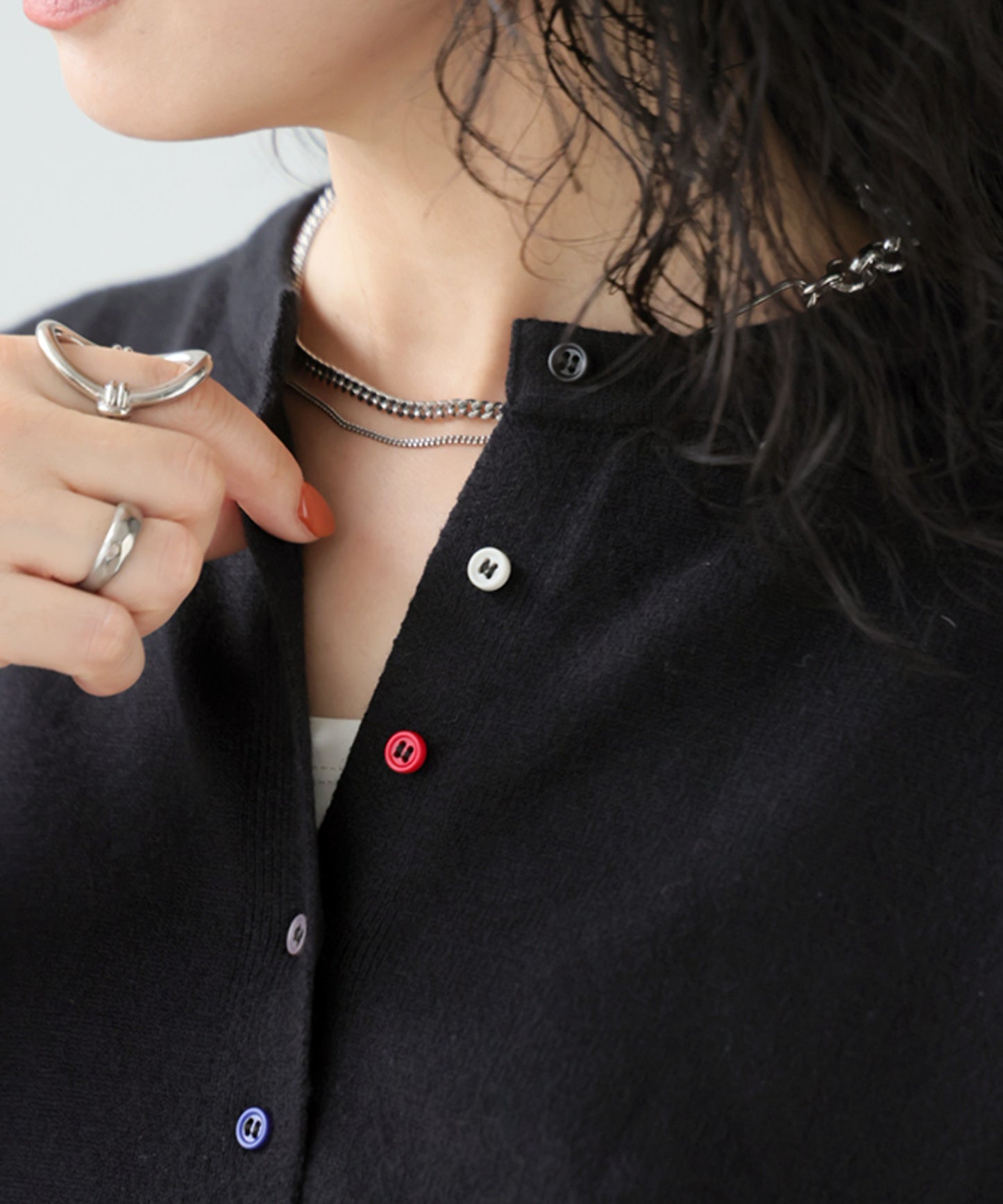 Marshmallow-Touch Knit Cardigan Ladies