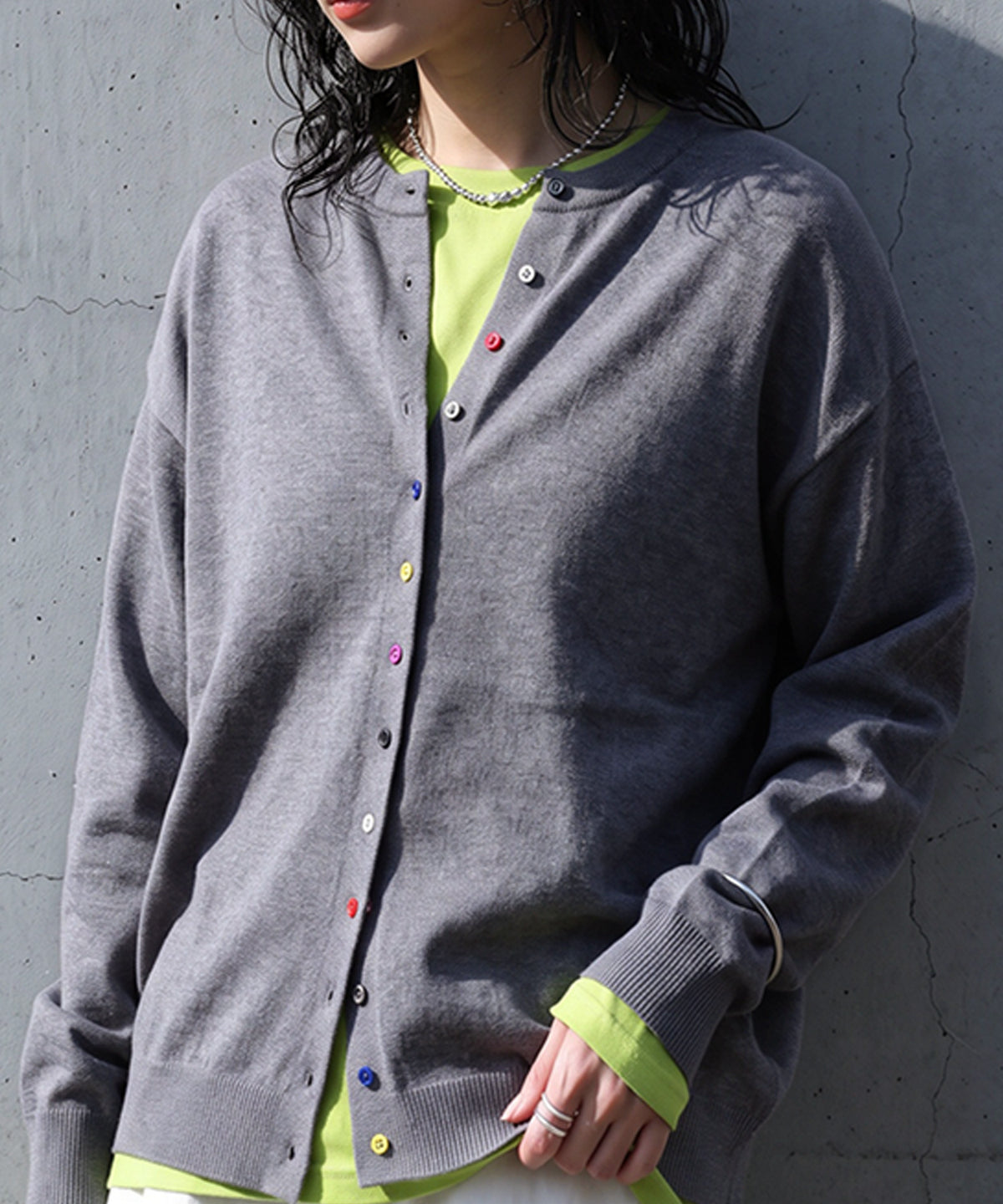 Marshmallow-Touch Knit Cardigan Ladies