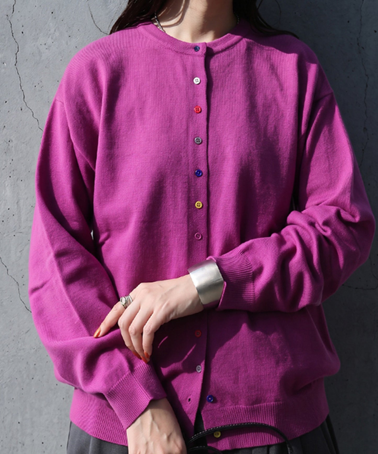Marshmallow-Touch Knit Cardigan Ladies