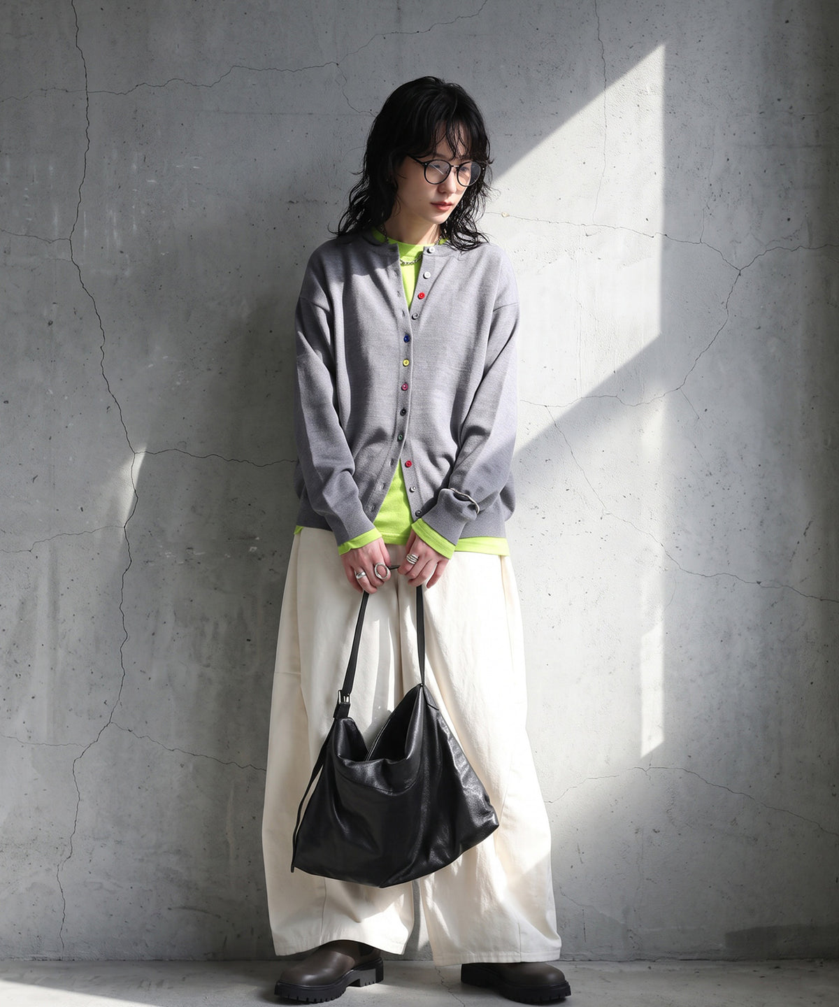 Marshmallow-Touch Knit Cardigan Ladies