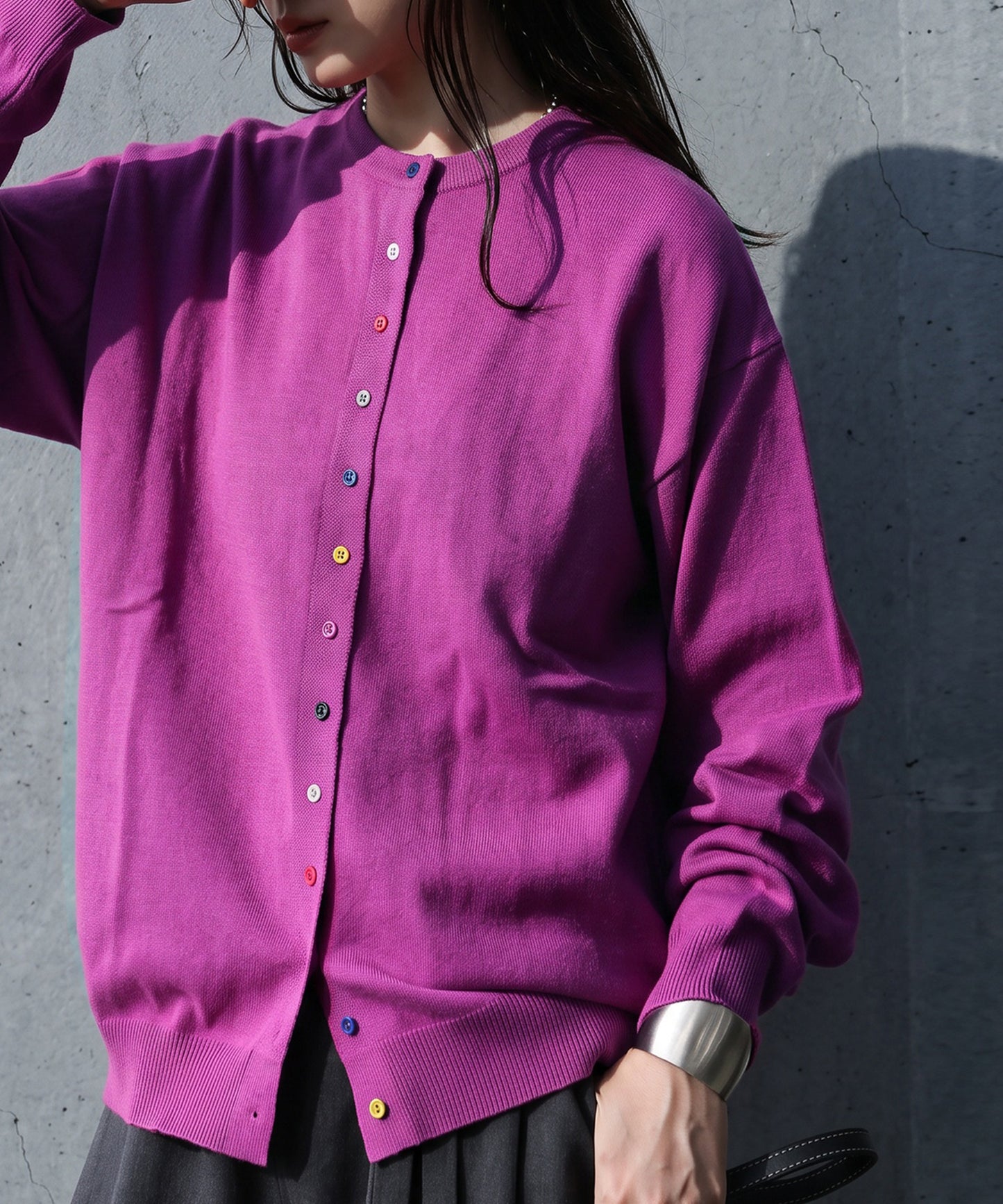 Marshmallow-Touch Knit Cardigan Ladies