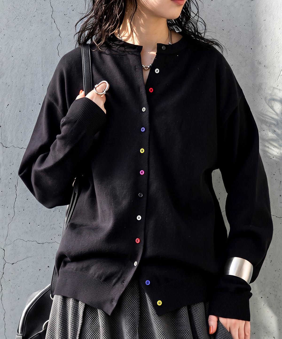 Marshmallow-Touch Knit Cardigan Ladies