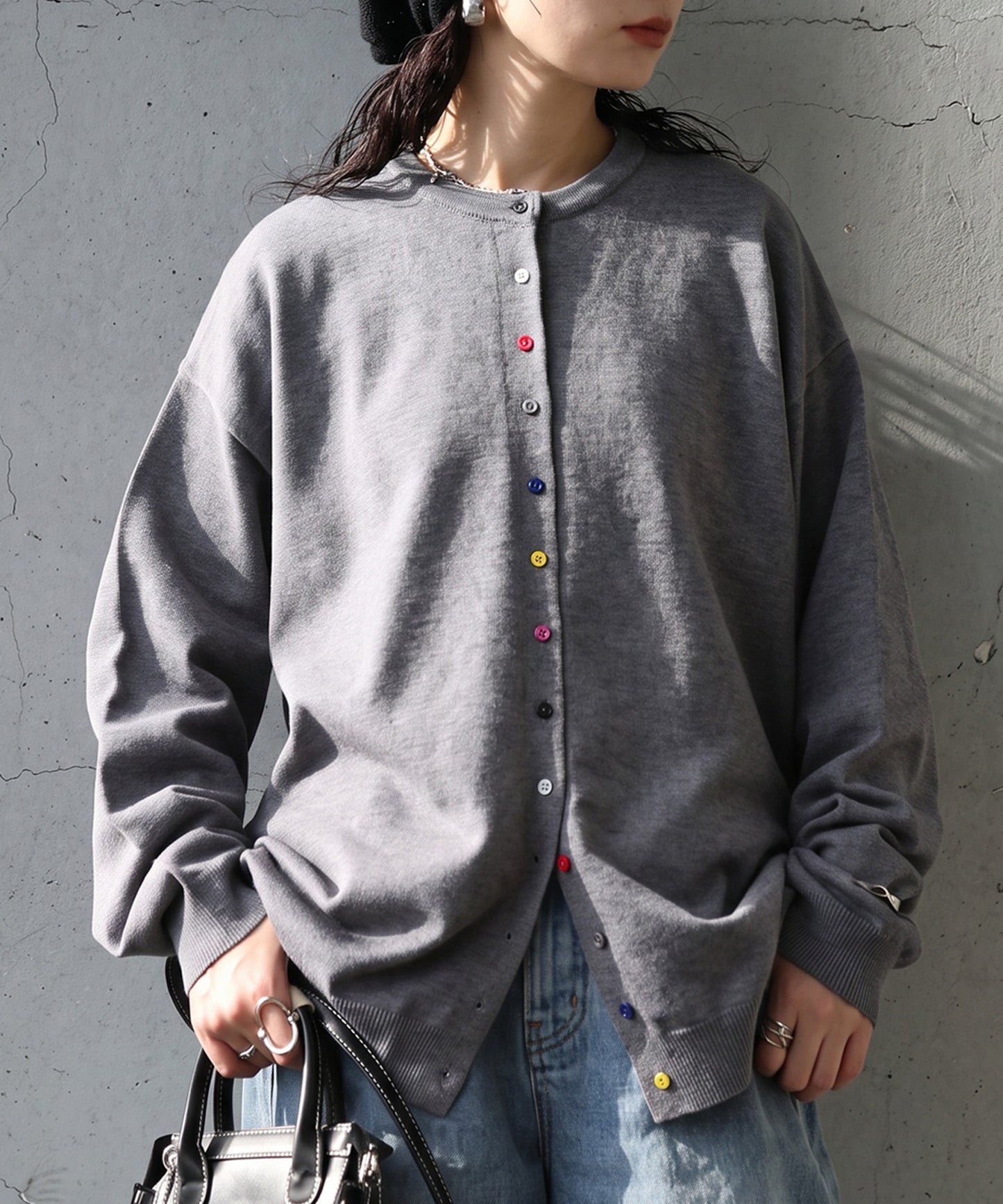 Marshmallow-Touch Knit Cardigan Ladies