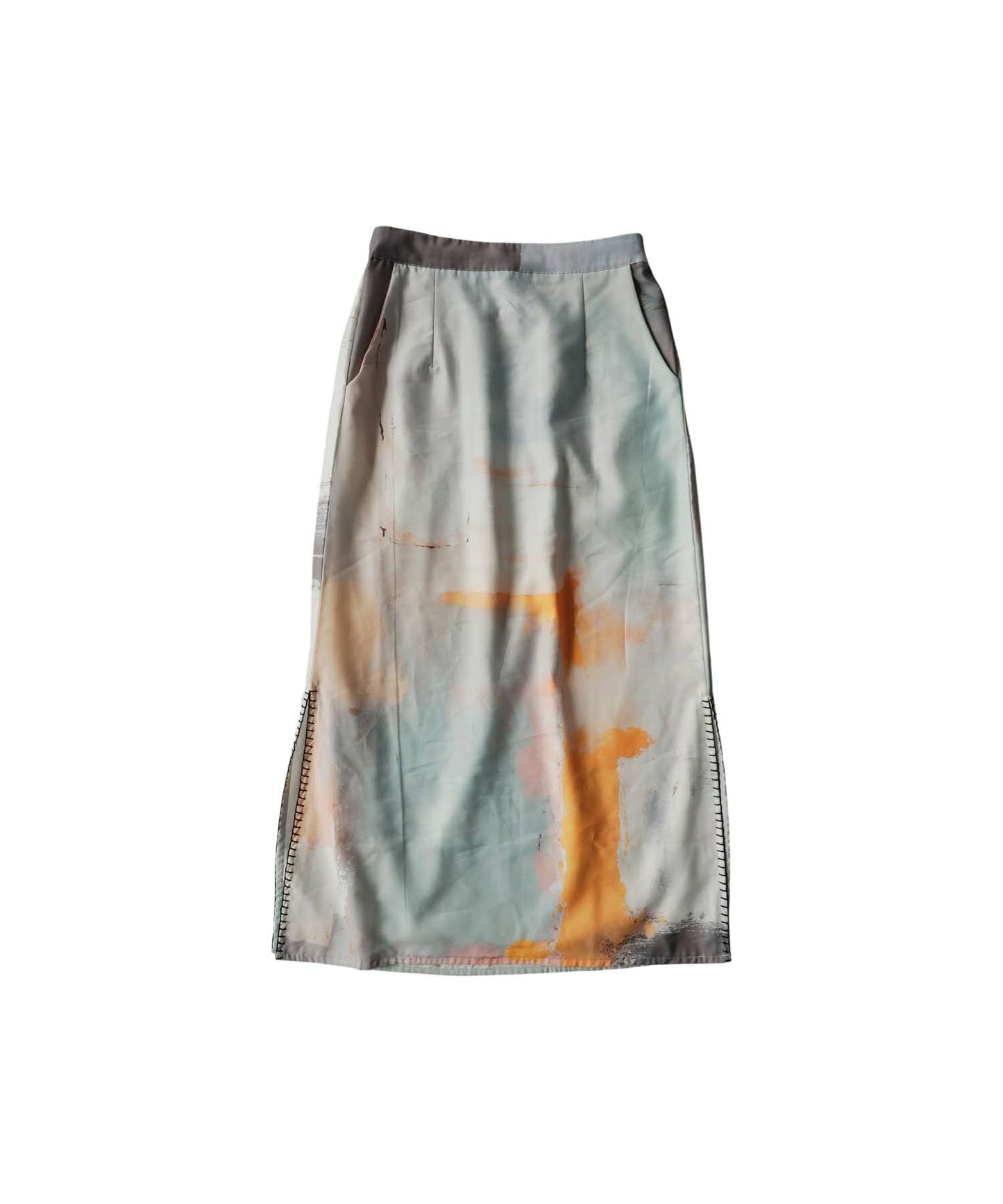 Side-Stitched Long Skirt Ladies