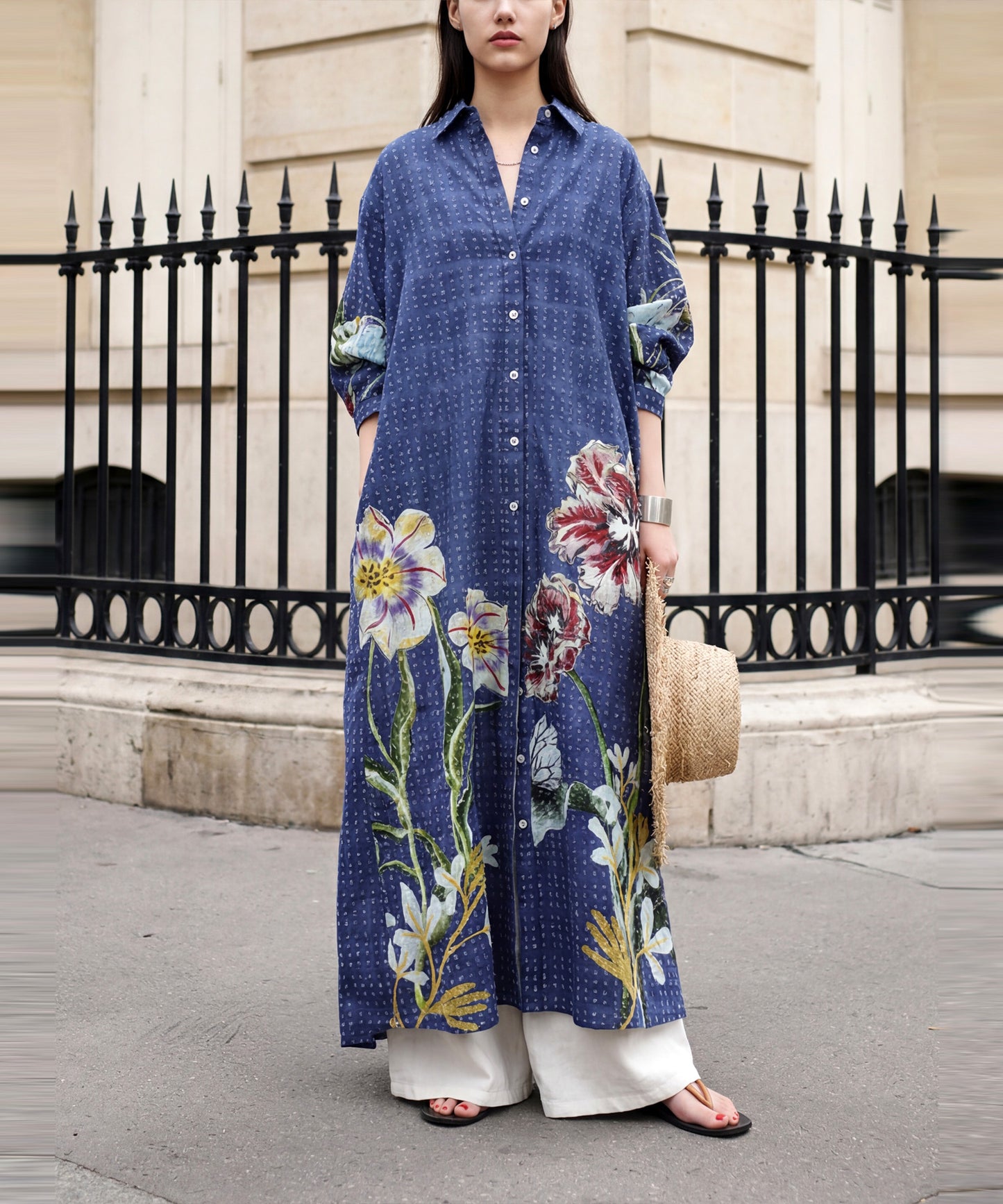NUUUII Long Floral Dobby Dress Ladies