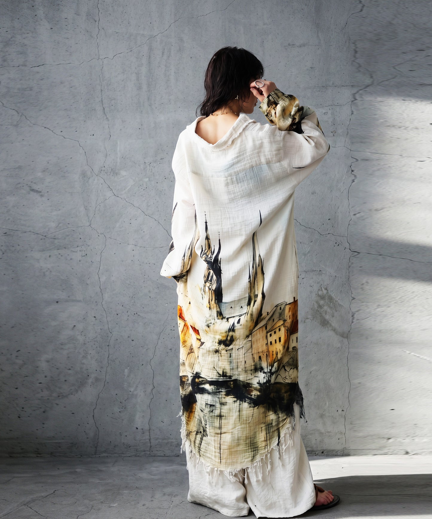 Double Gauze Shirt Dress Ladies