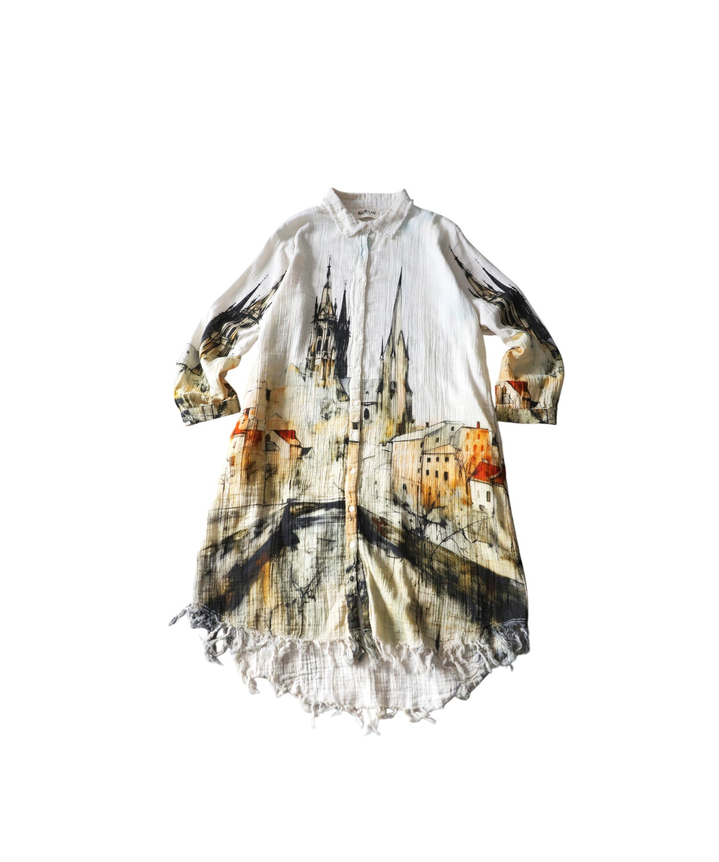 Double Gauze Shirt Dress Ladies