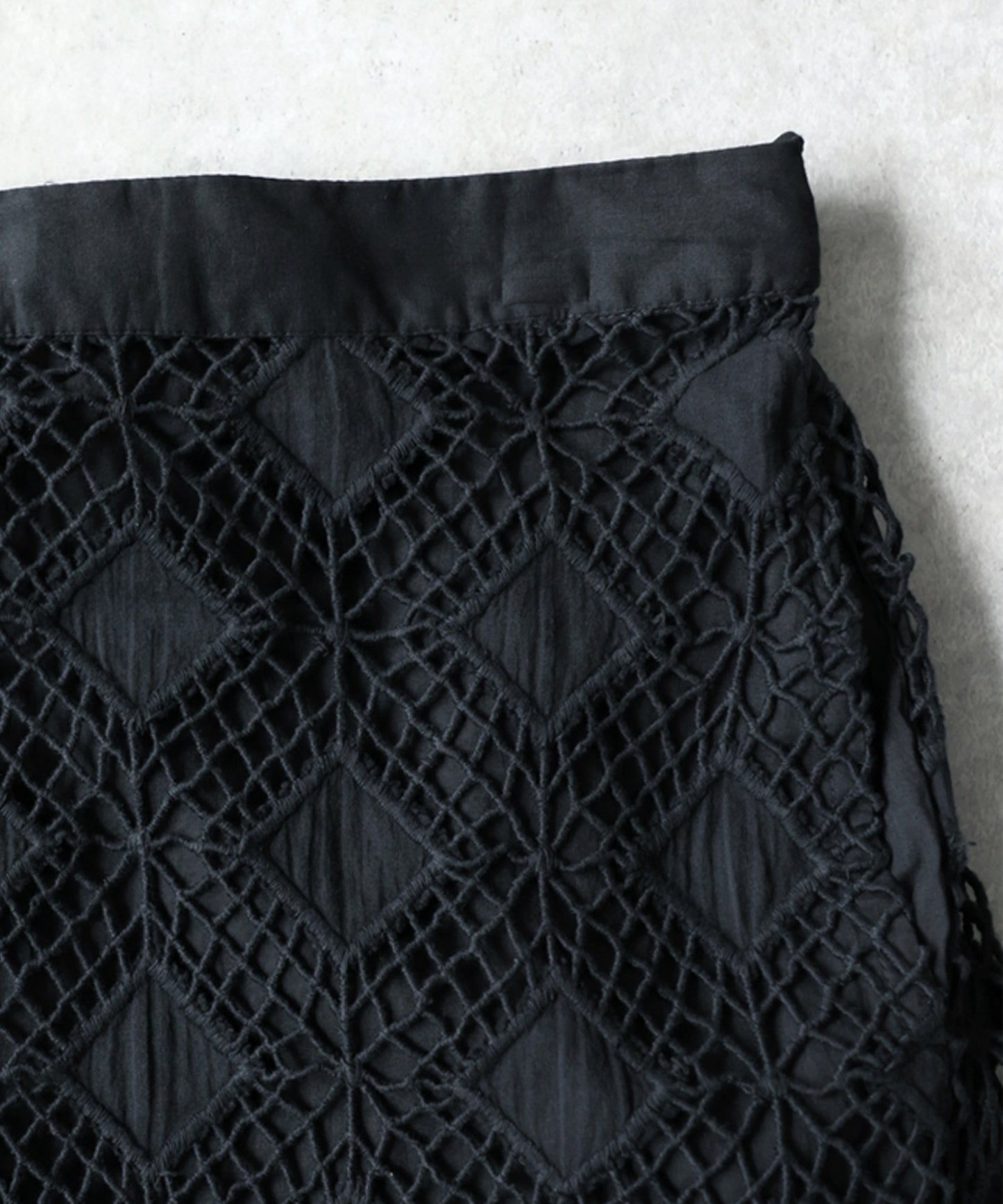 NUUUII 100% Cotton Lace Long Skirt Ladies
