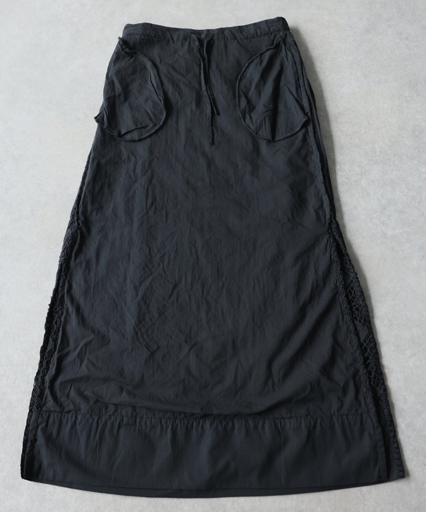 NUUUII 100% Cotton Lace Long Skirt Ladies
