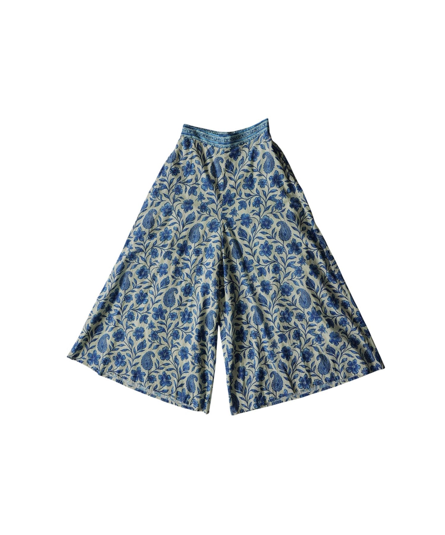 Floral Print Wide-Leg Long Pants Ladies