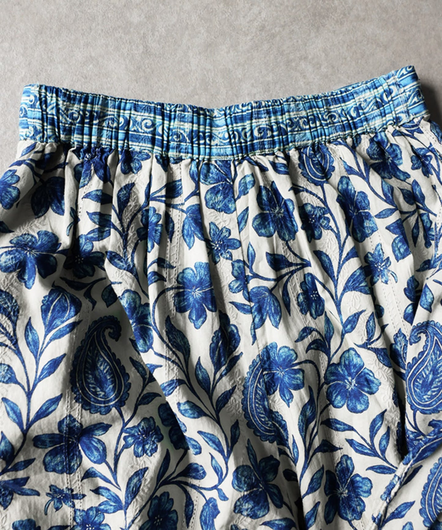 Floral Print Wide-Leg Long Pants Ladies