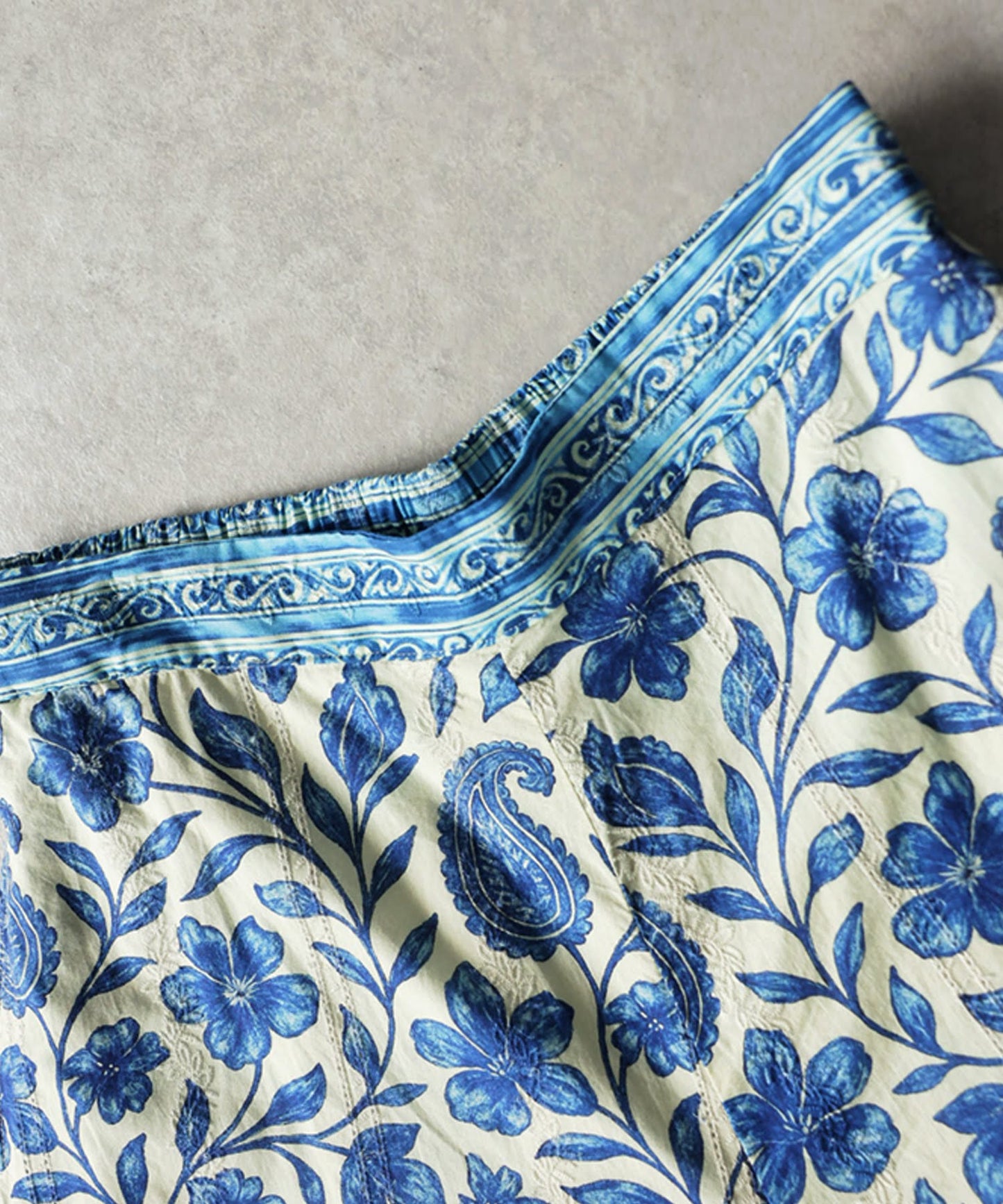 Floral Print Wide-Leg Long Pants Ladies