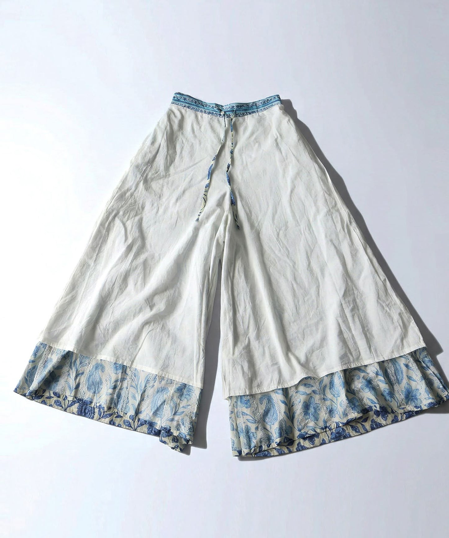 Floral Print Wide-Leg Long Pants Ladies