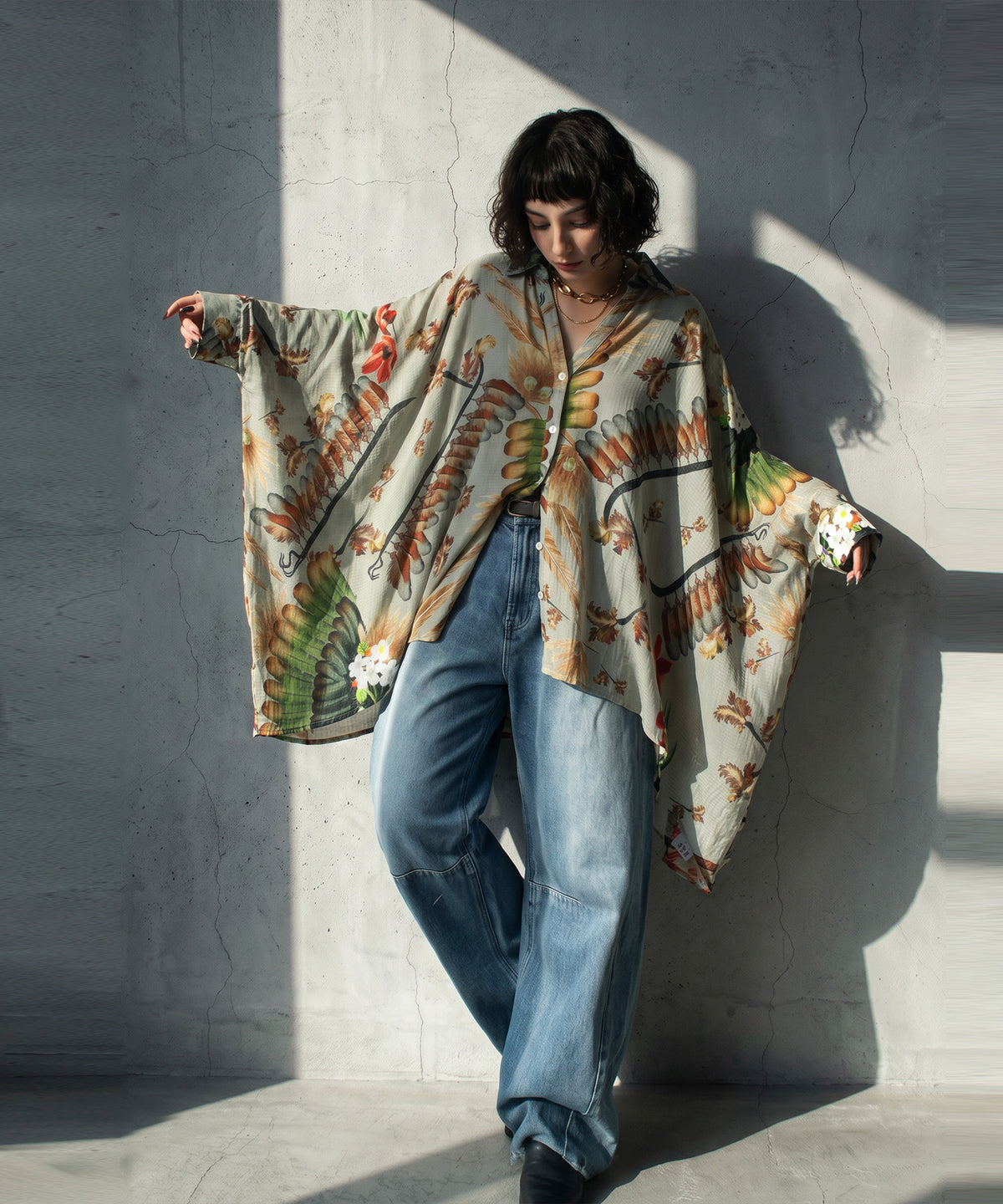NUUUII Art Print Dolman Shirt Ladies