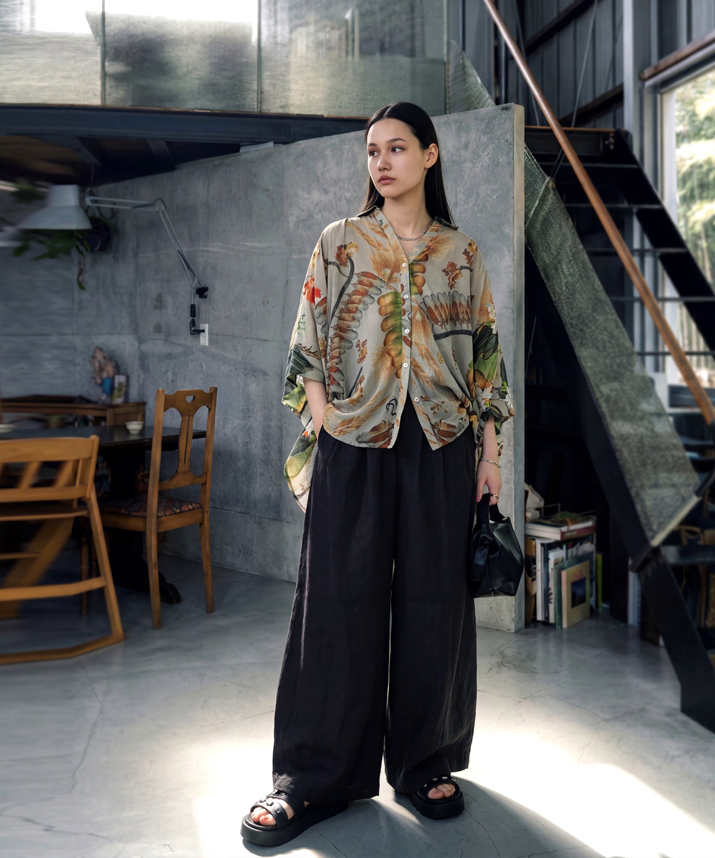 NUUUII Art Print Dolman Shirt Ladies