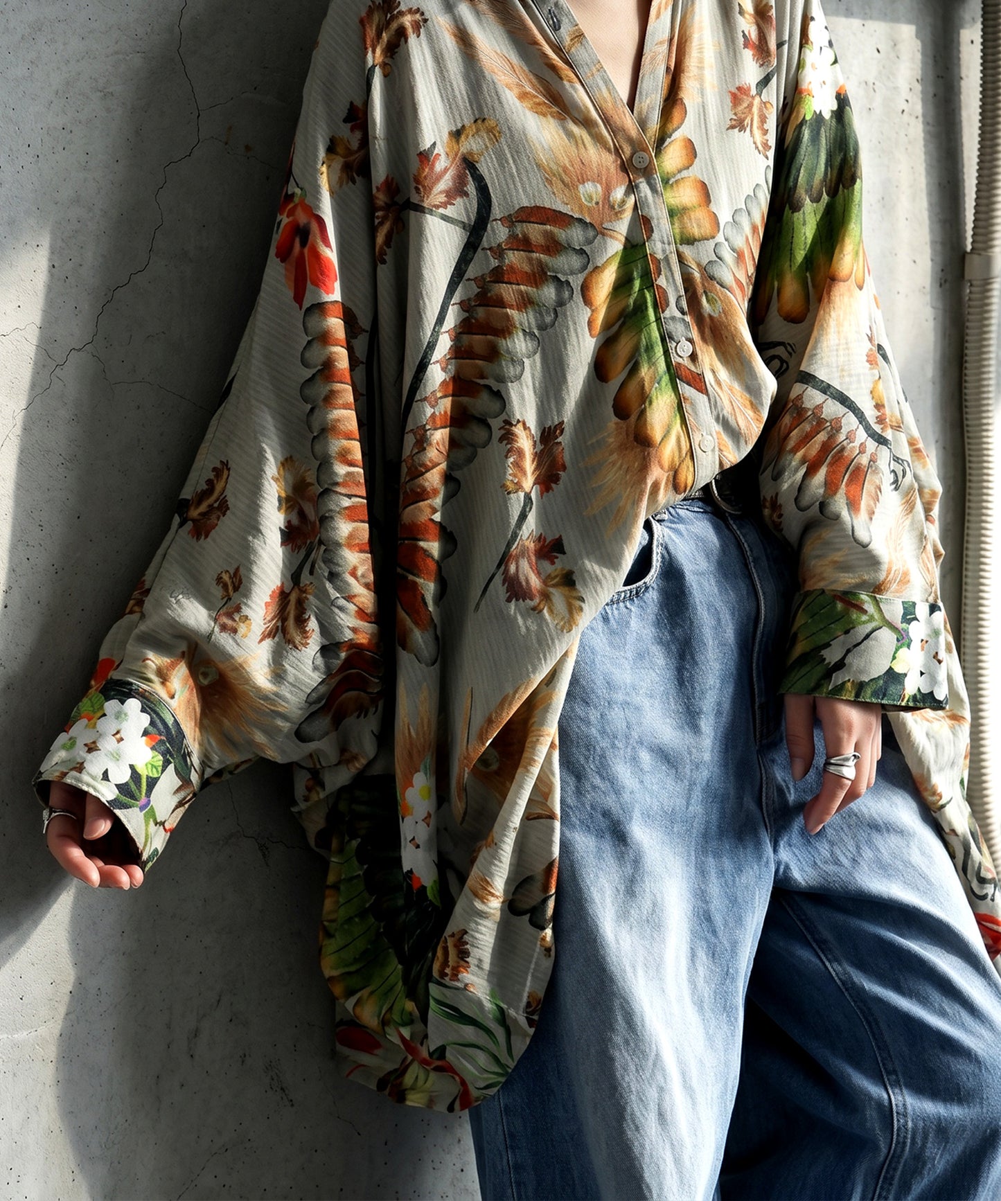 NUUUII Art Print Dolman Shirt Ladies