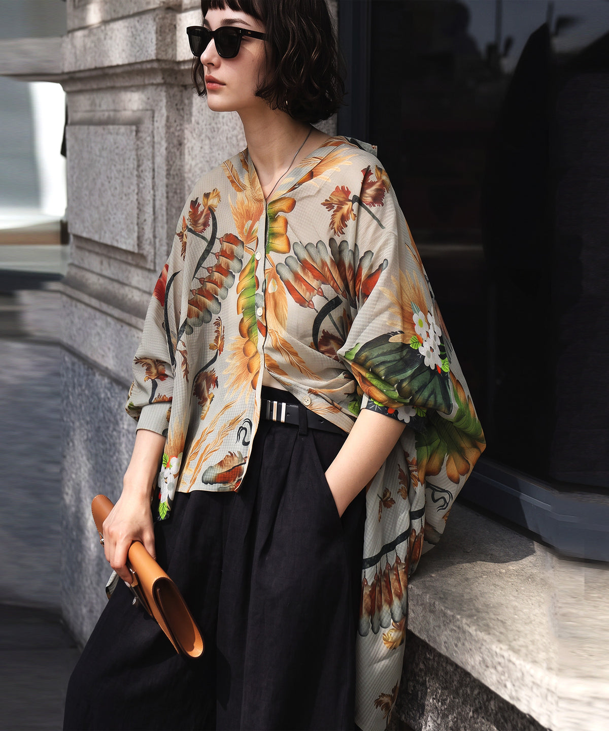 NUUUII Art Print Dolman Shirt Ladies