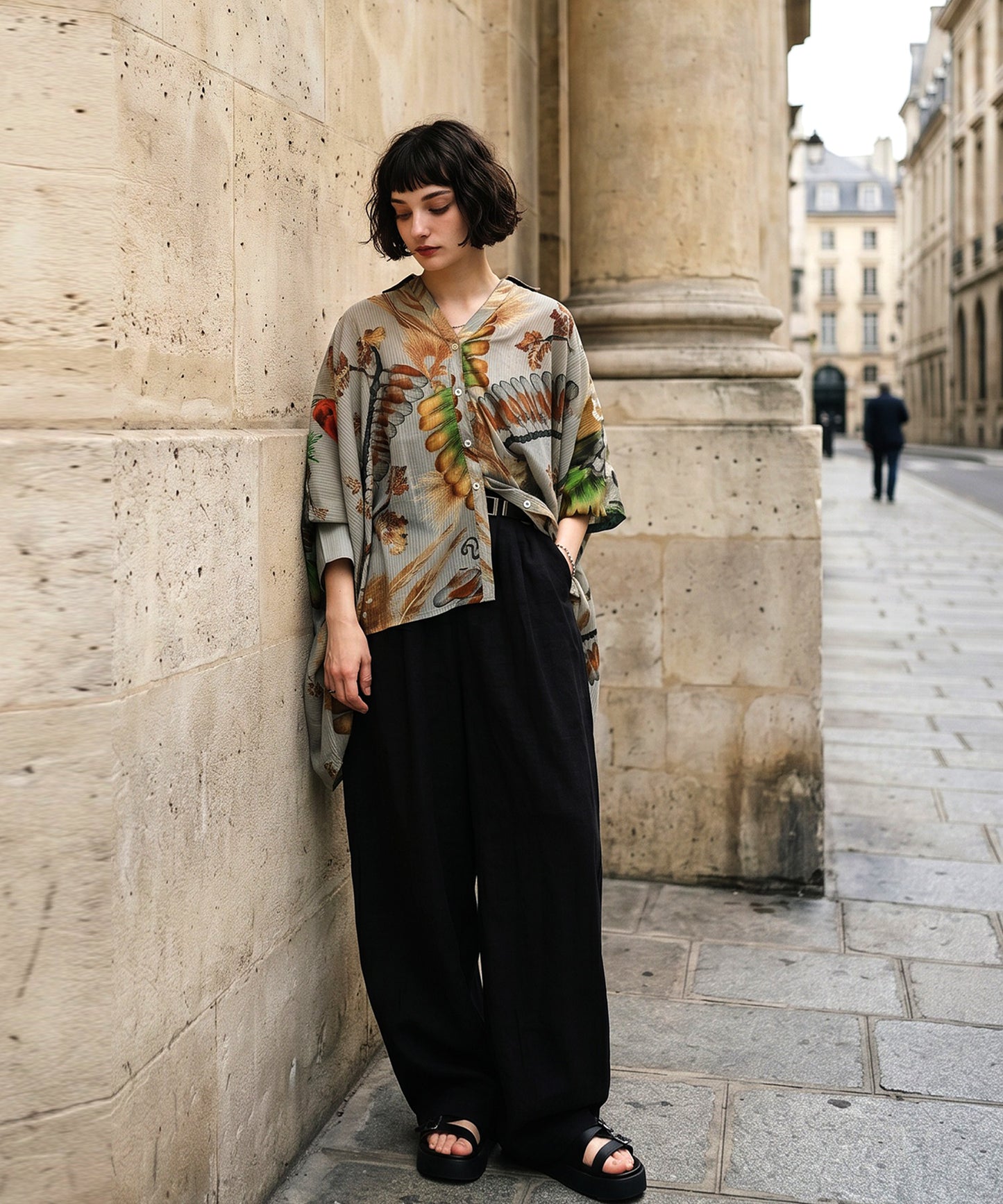 NUUUII Art Print Dolman Shirt Ladies