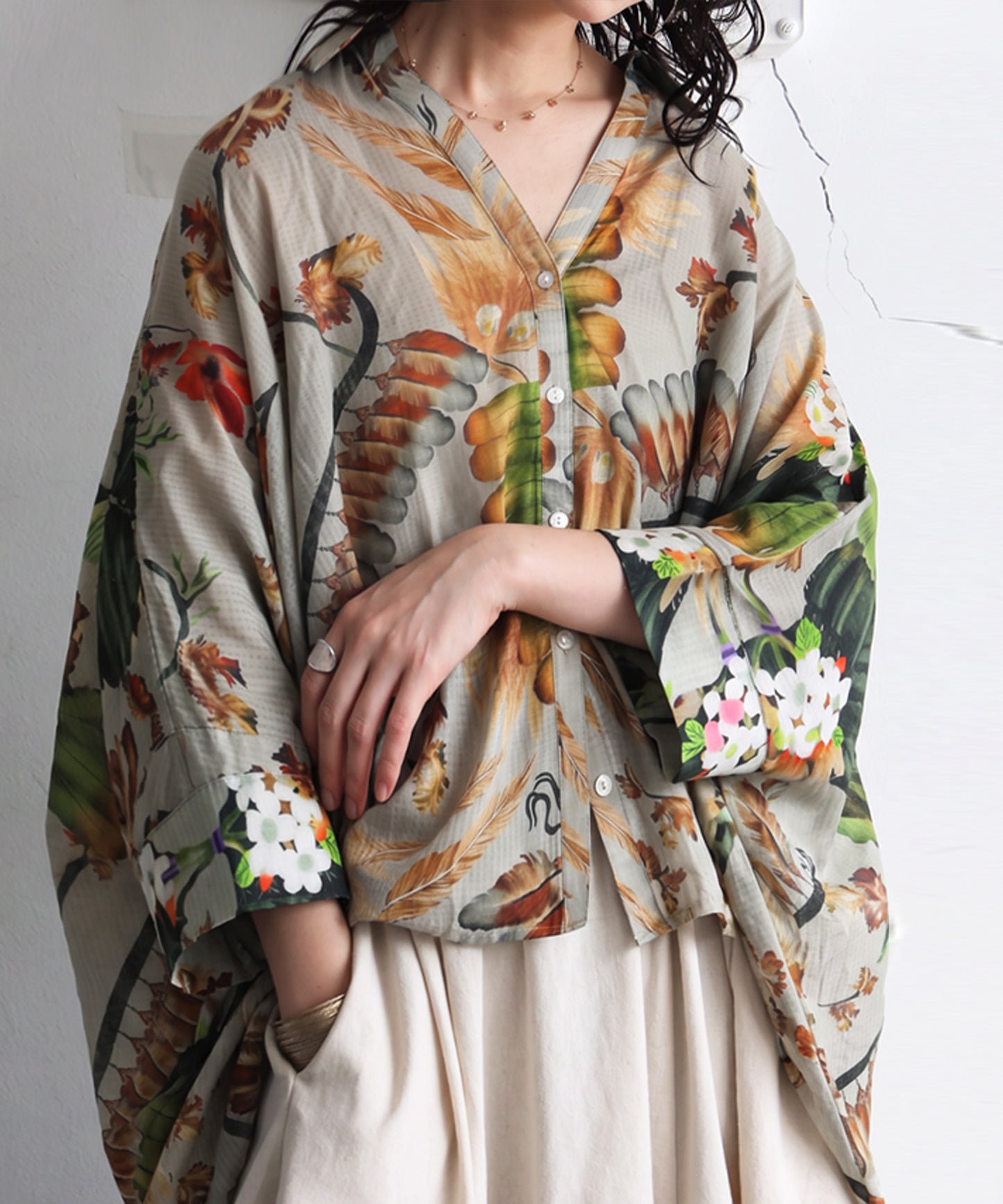 NUUUII Art Print Dolman Shirt Ladies